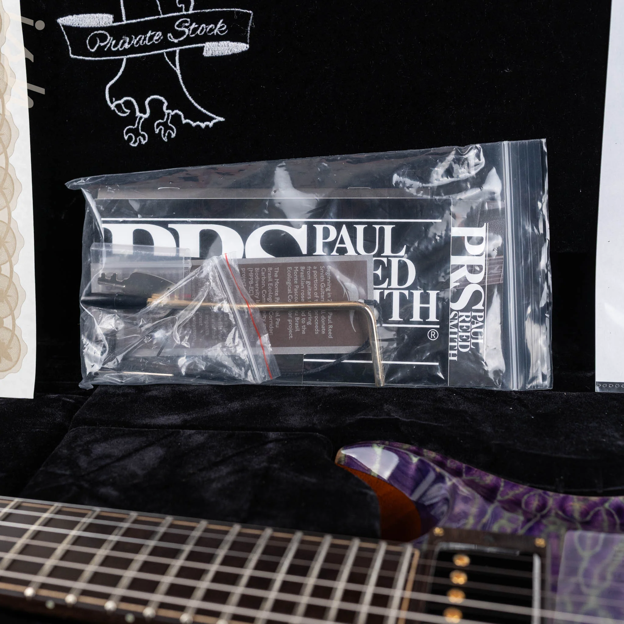 2024 PRS Private Stock Owls in Flight Custom 24 Retro Sour Grapes Brazilian Rosewood - Image 20