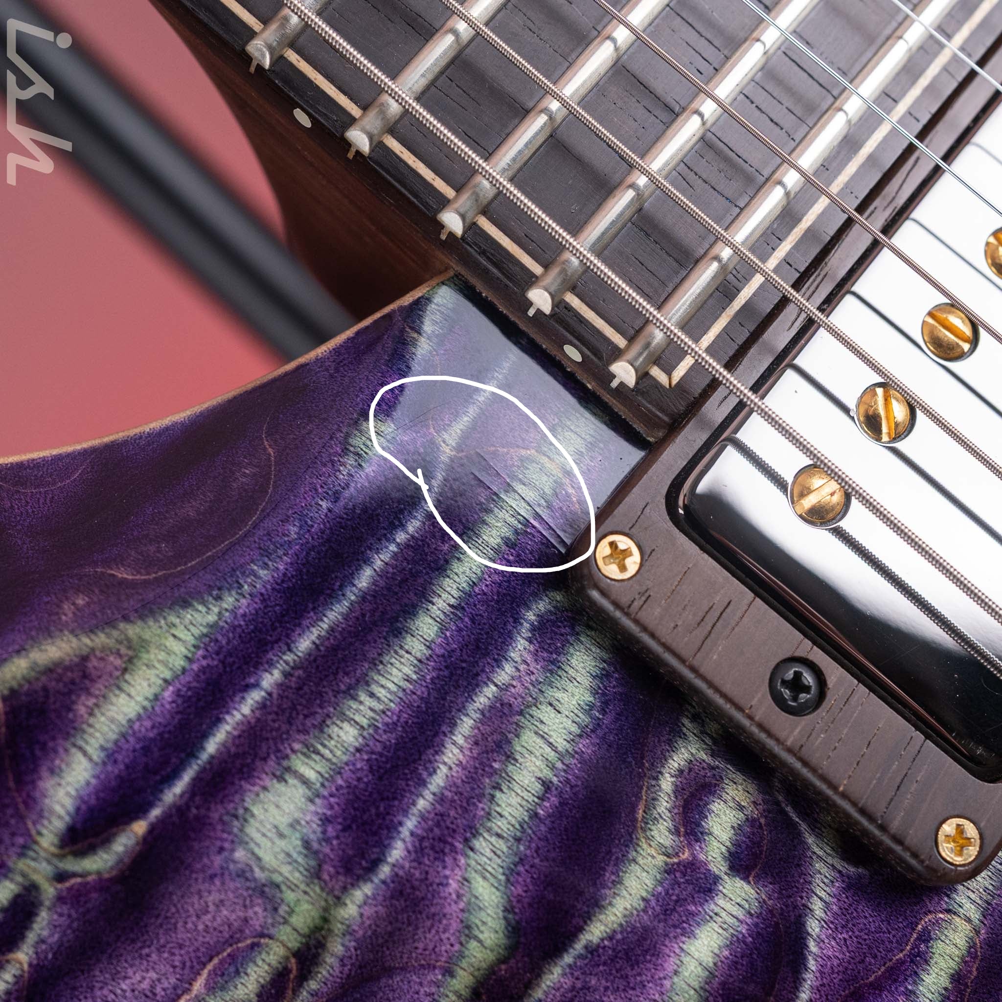 2024 PRS Private Stock Owls in Flight Custom 24 Retro Sour Grapes Brazilian Rosewood - Image 6