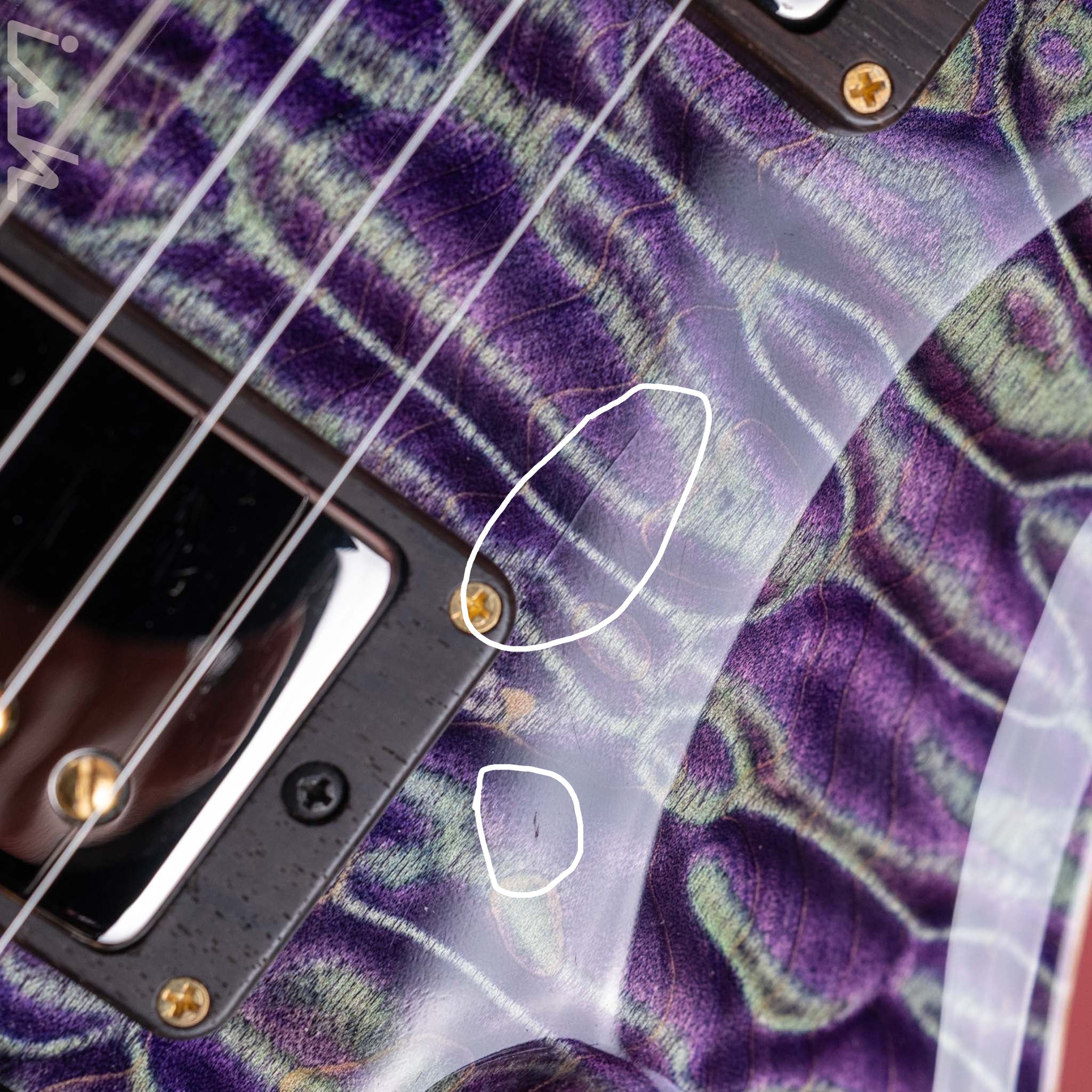 2024 PRS Private Stock Owls in Flight Custom 24 Retro Sour Grapes Brazilian Rosewood - Image 7