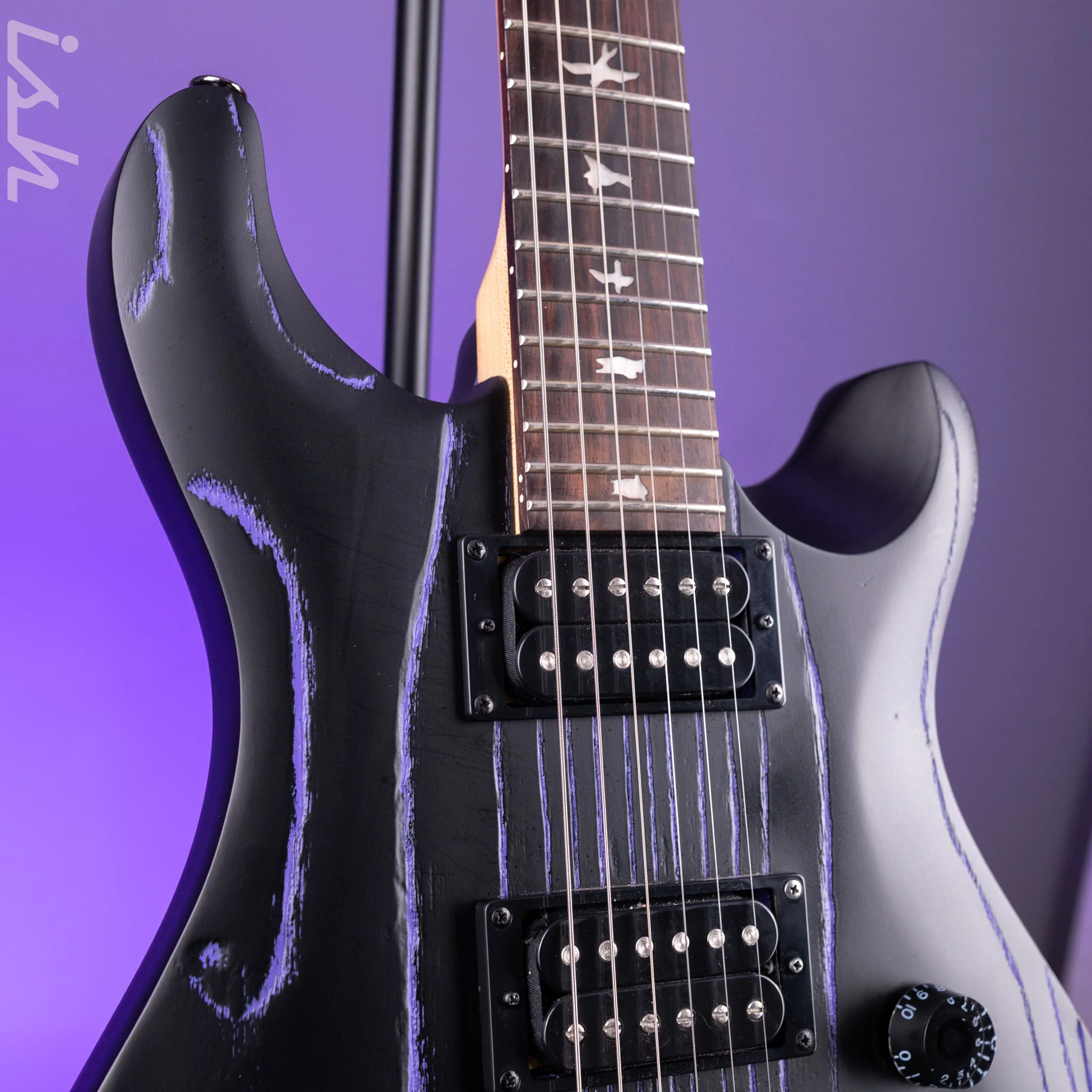 2024 PRS SE CE24 Swamp Ash Limited Edition Sandblasted Purple - Image 4