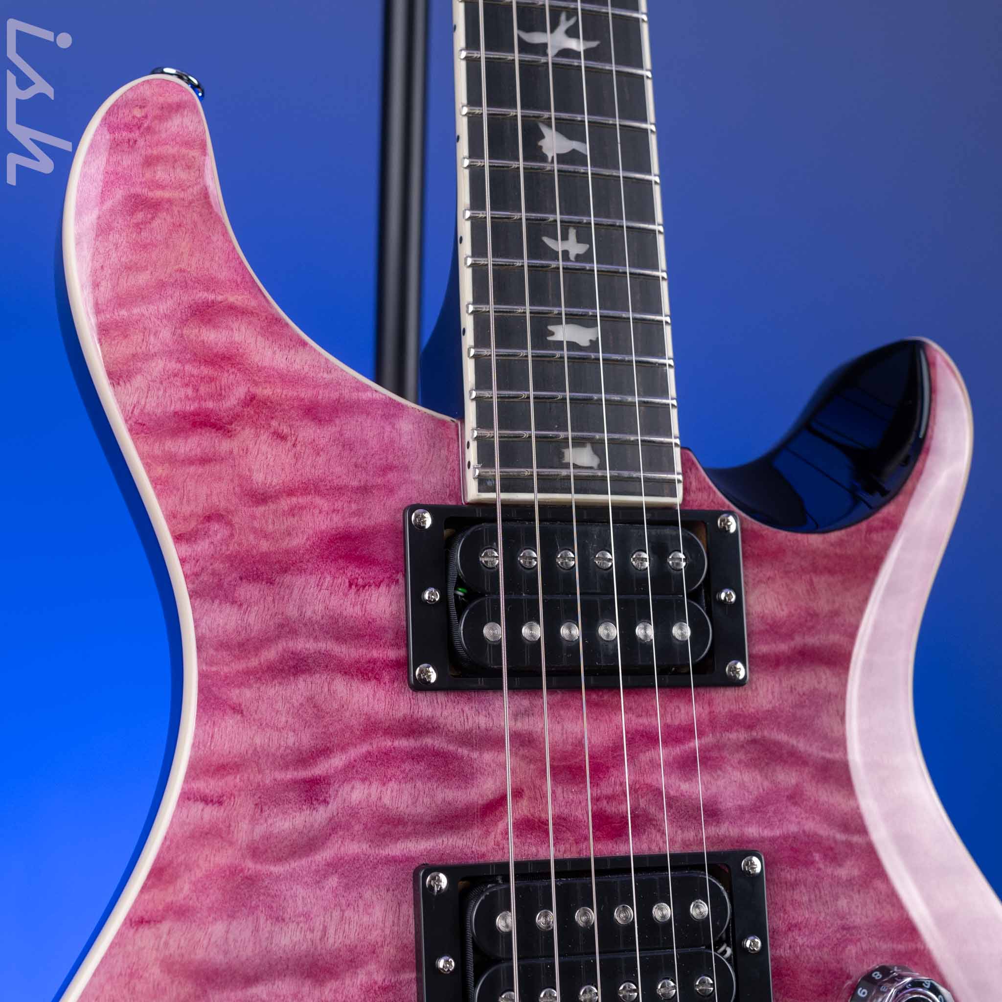PRS SE Custom 24 Quilt Electric Guitar Violet - Image 3