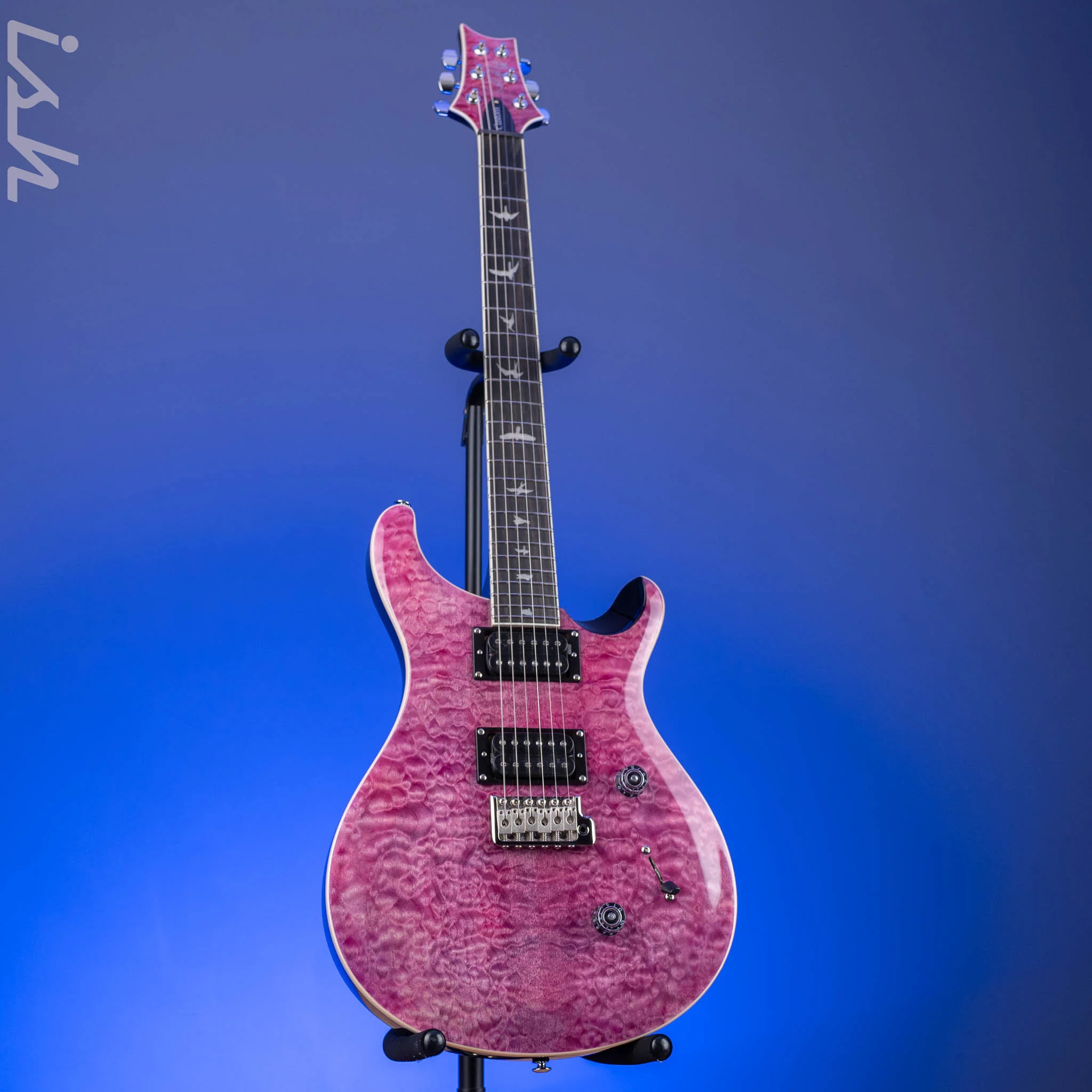 2024 PRS SE Custom 24 Quilt Electric Guitar Violet - Image 2