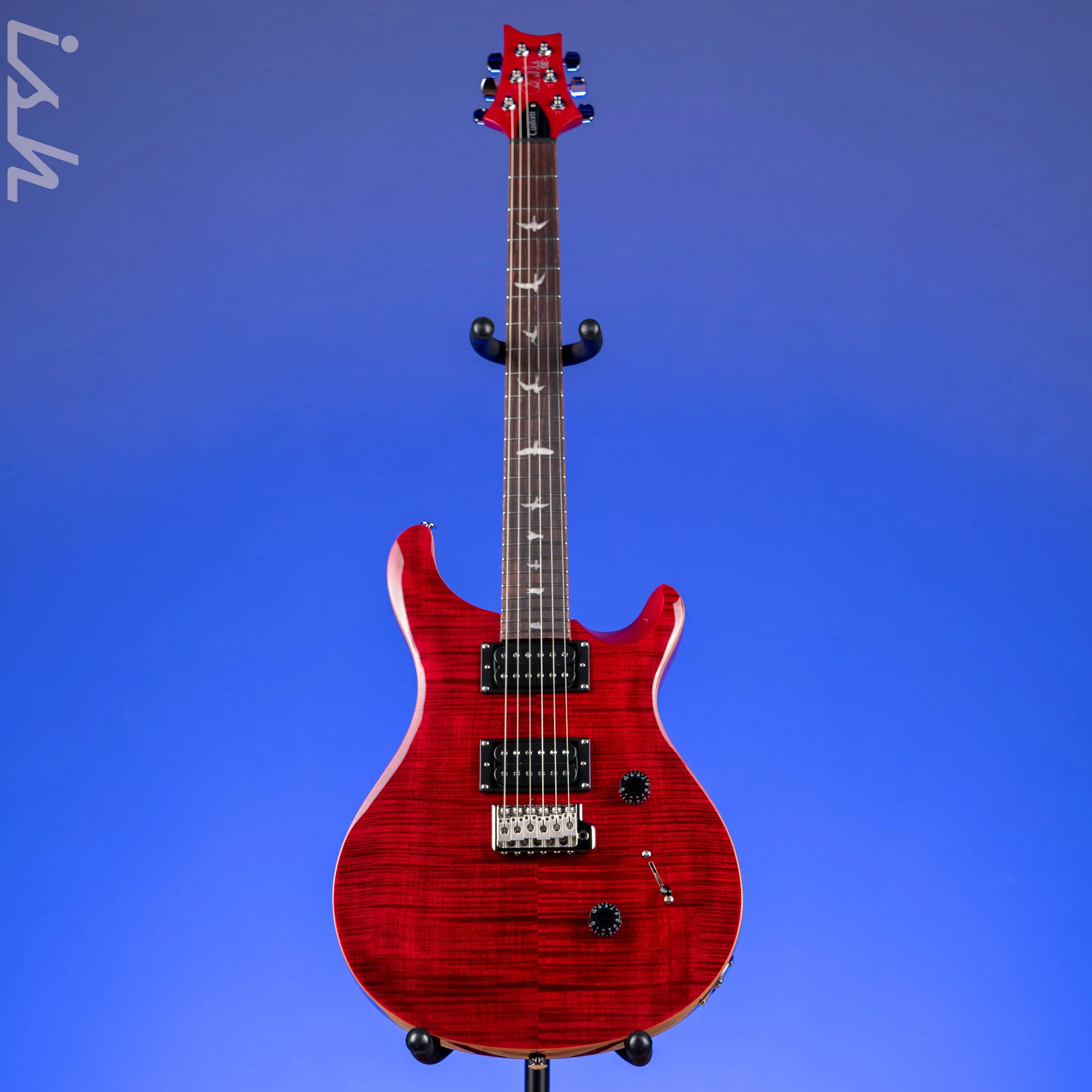 PRS SE Custom 24 Electric Guitar Ruby Demo - Image 2