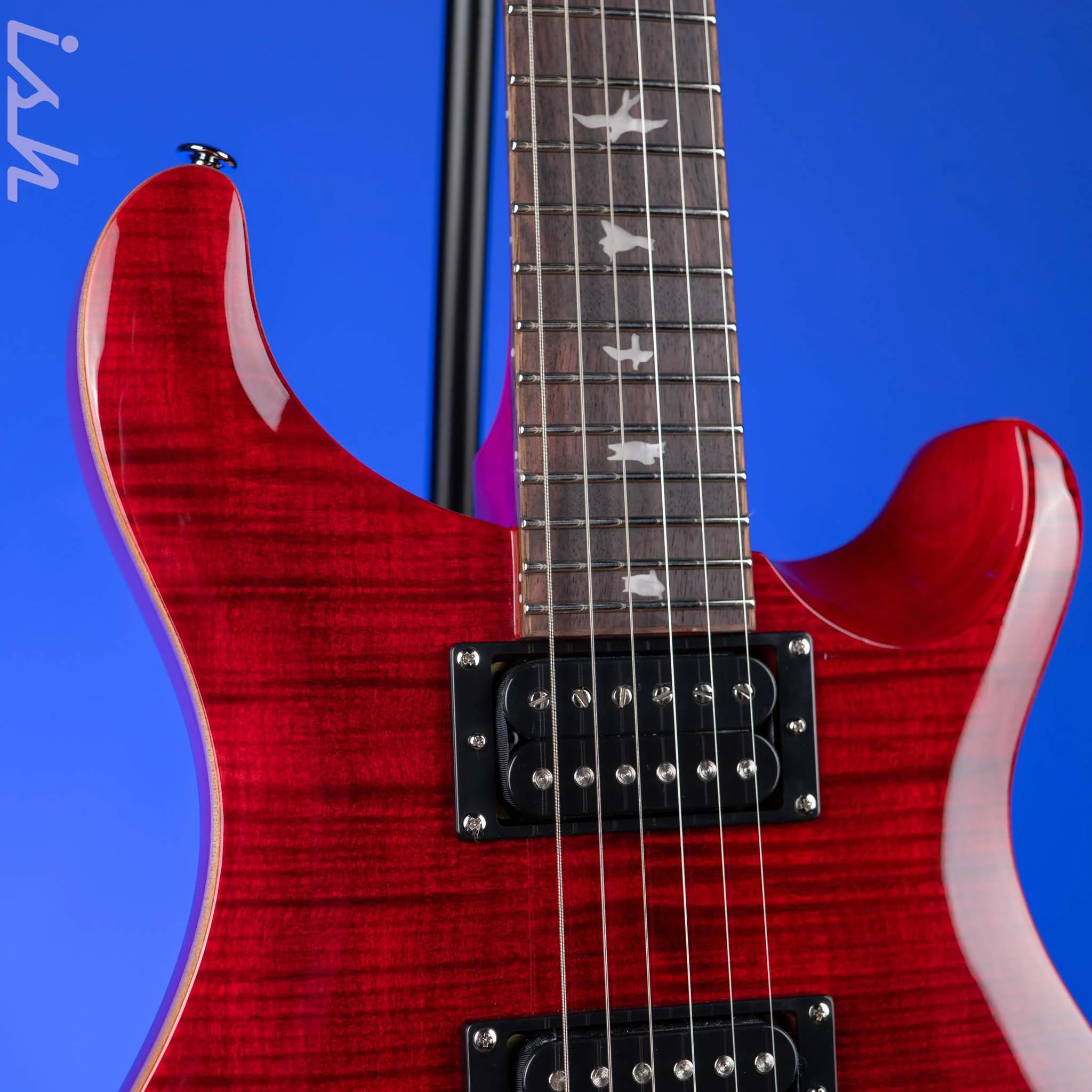 PRS SE Custom 24 Electric Guitar Ruby Demo - Image 3