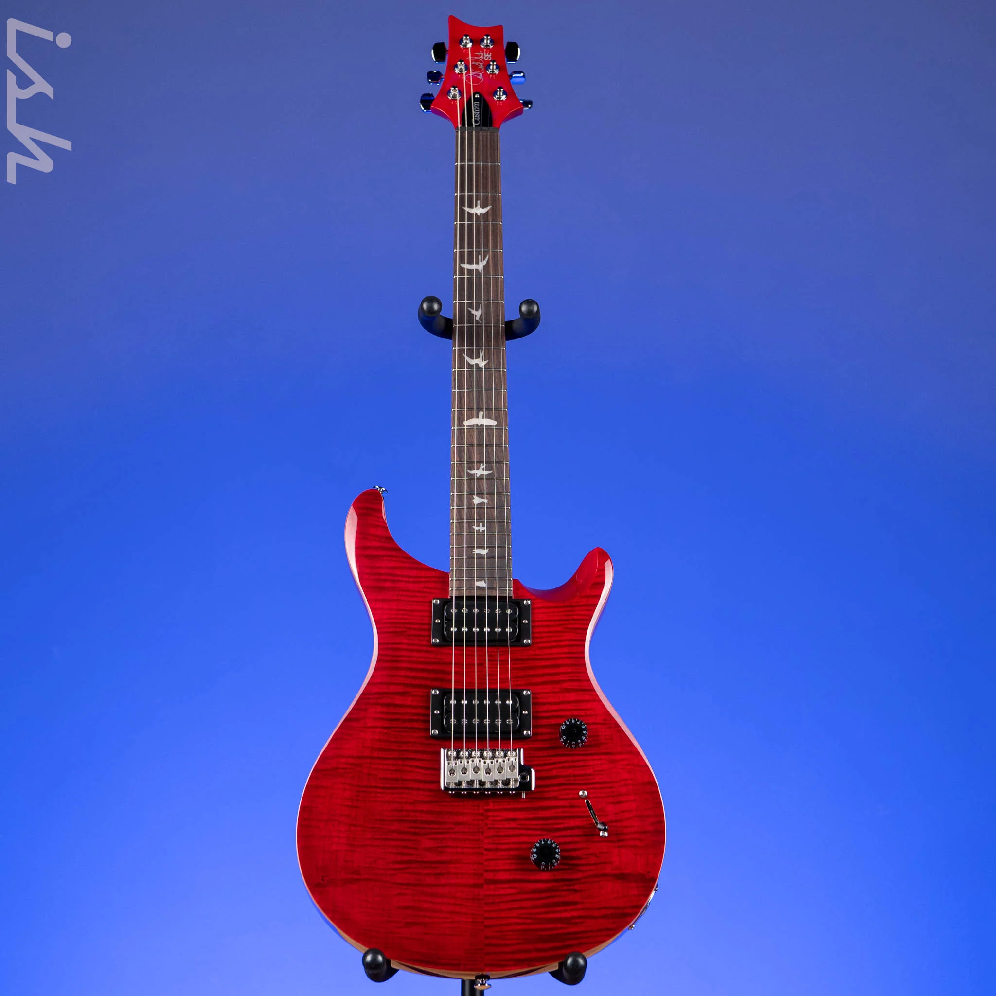 PRS SE Custom 24 Electric Guitar Ruby Demo - Image 2
