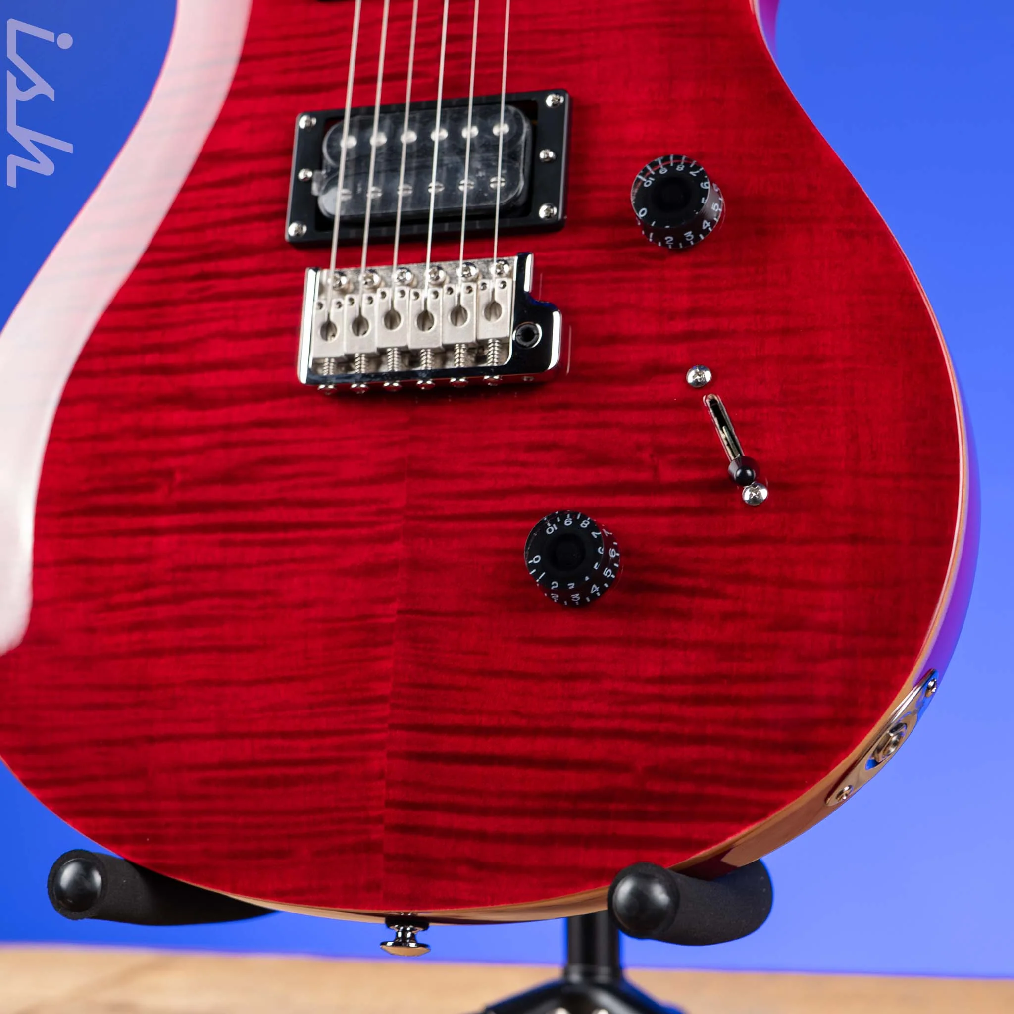 PRS SE Custom 24 Electric Guitar Ruby Demo - Image 4
