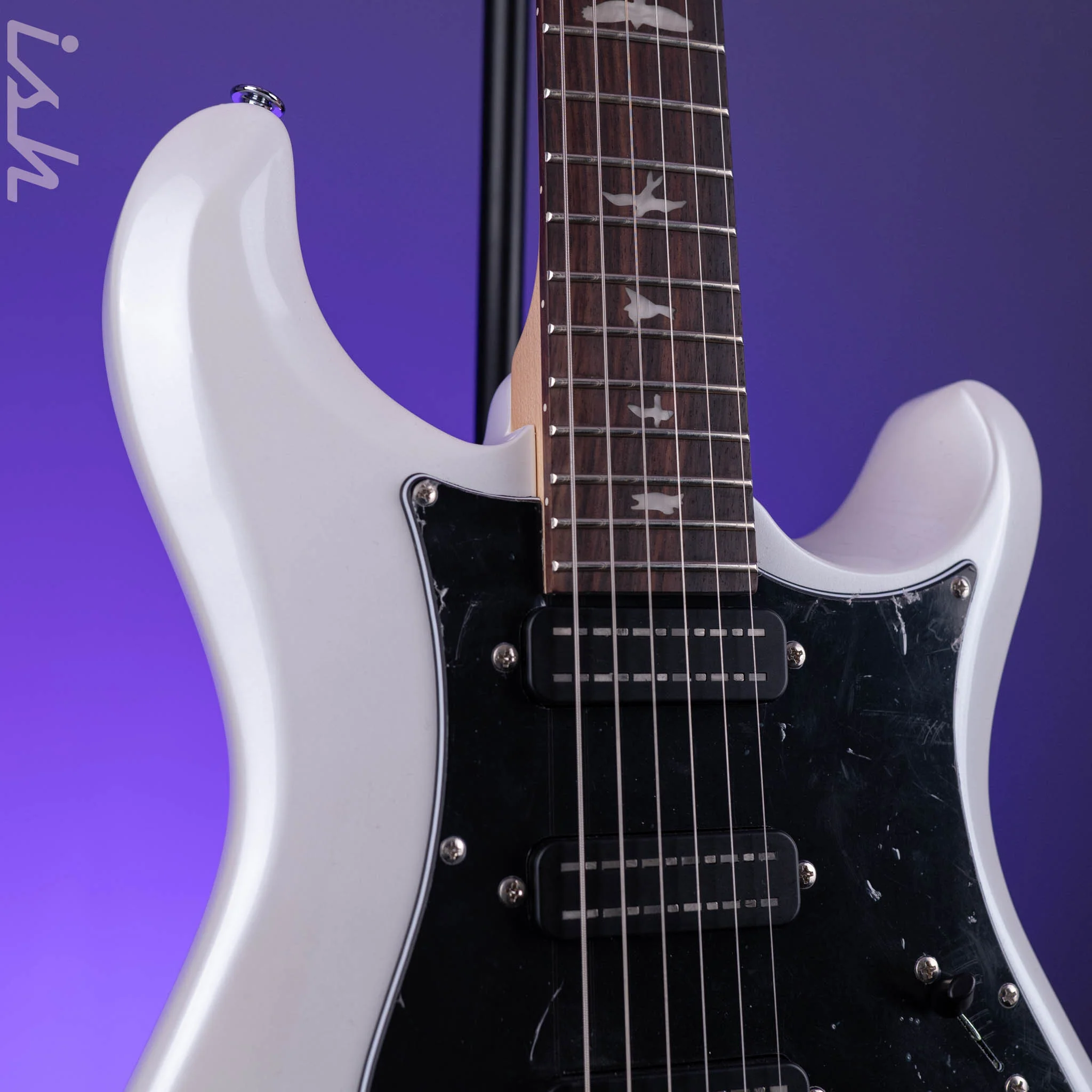 2024 PRS SE NF3 Electric Guitar White Pearl Rosewood Fretboard - Image 3