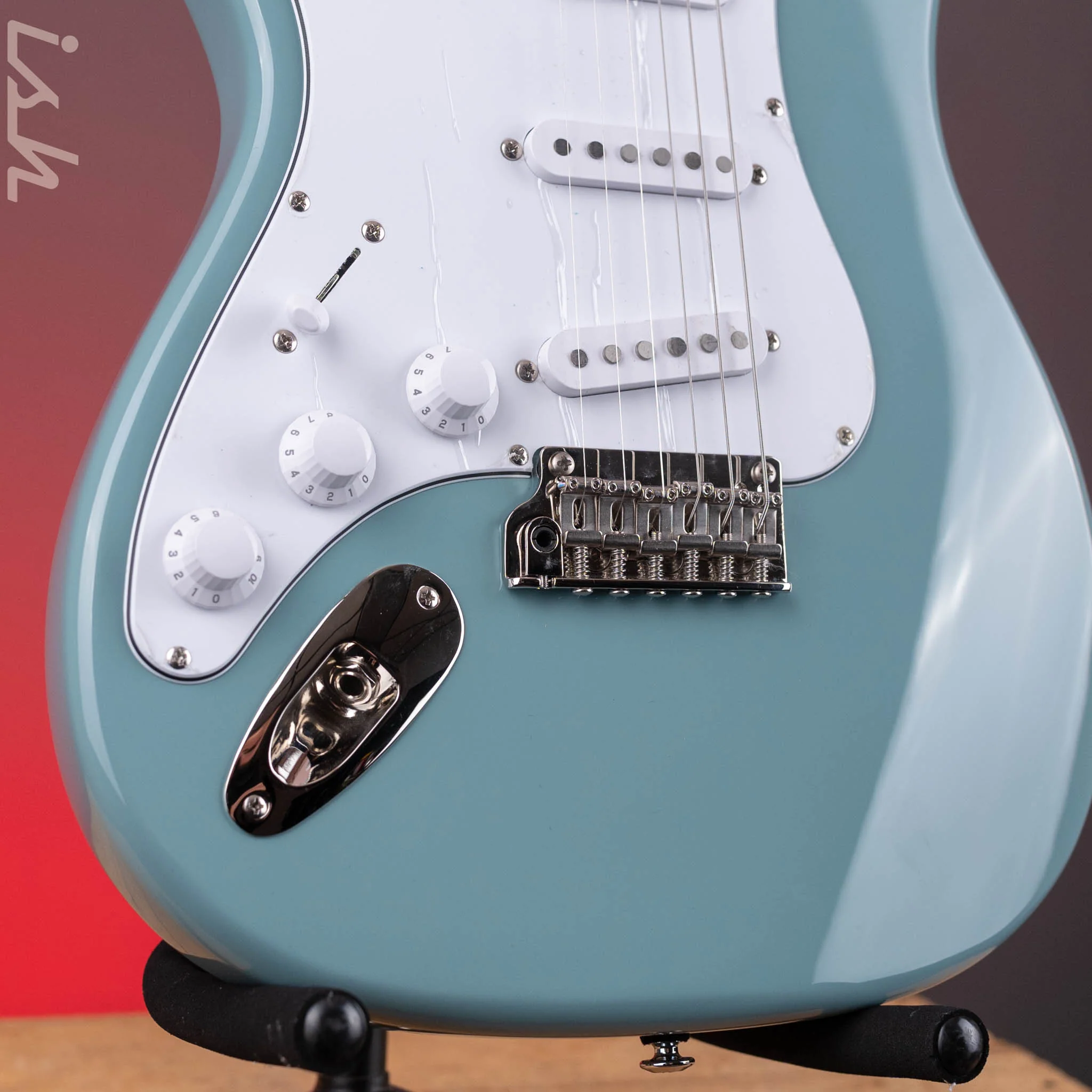 2024 PRS SE Silver Sky Lefty Stone Blue - Rosewood Board - Image 4