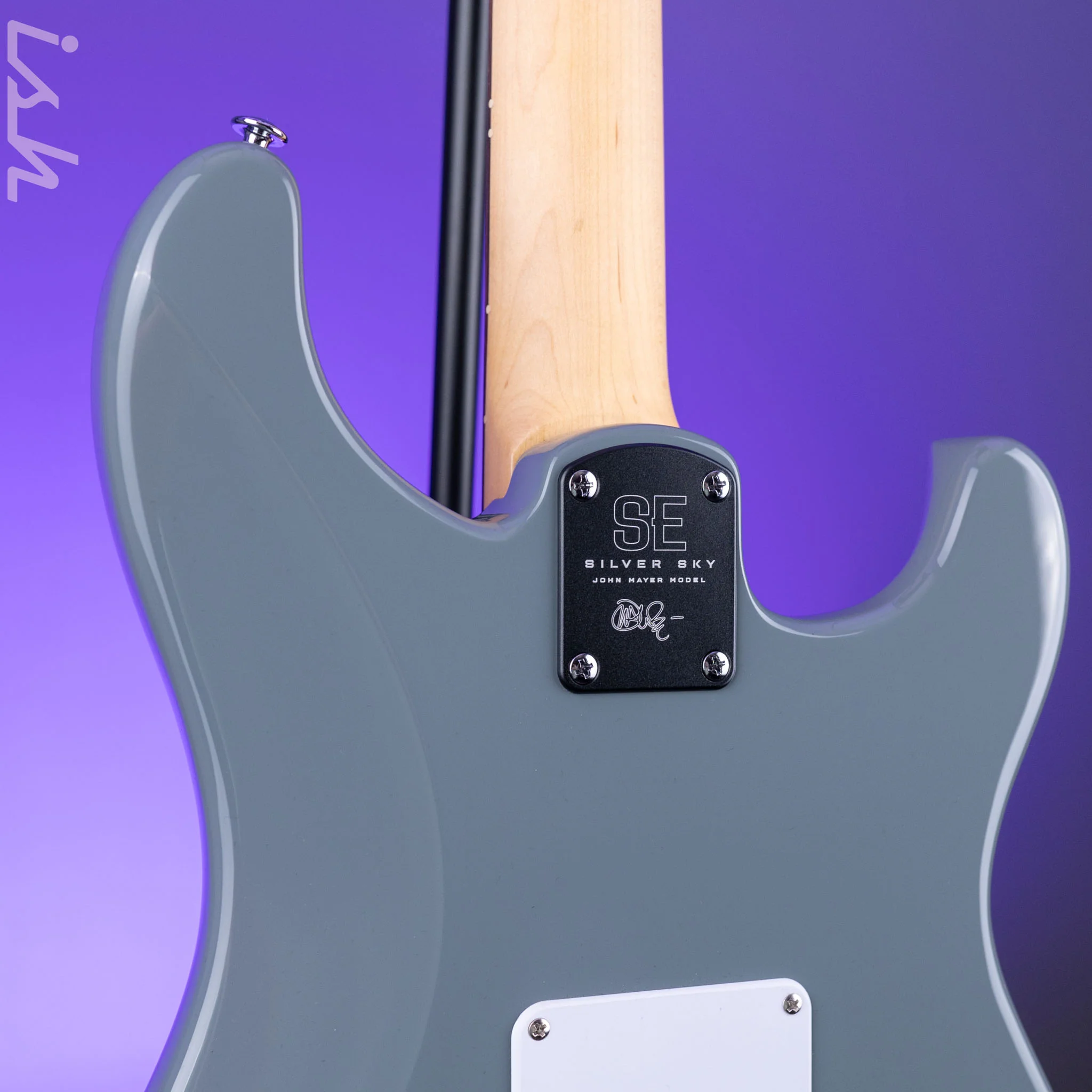 2024 PRS SE Silver Sky Lefty Storm Gray - Rosewood Board - Image 7