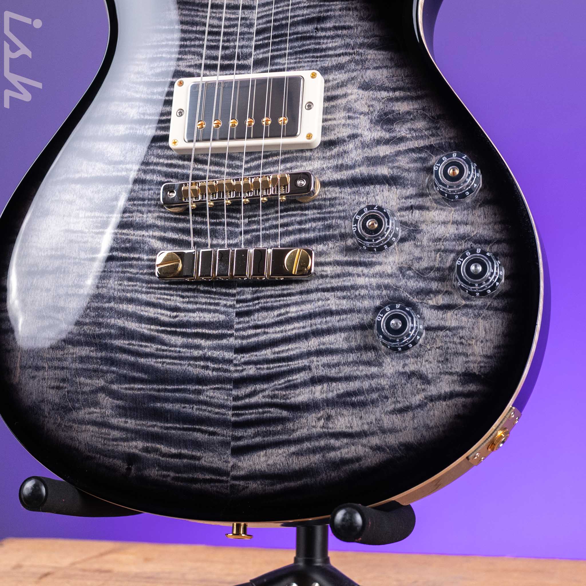 PRS Wood Library McCarty 594 Singlecut 10-Top Charcoal Burst - Image 5