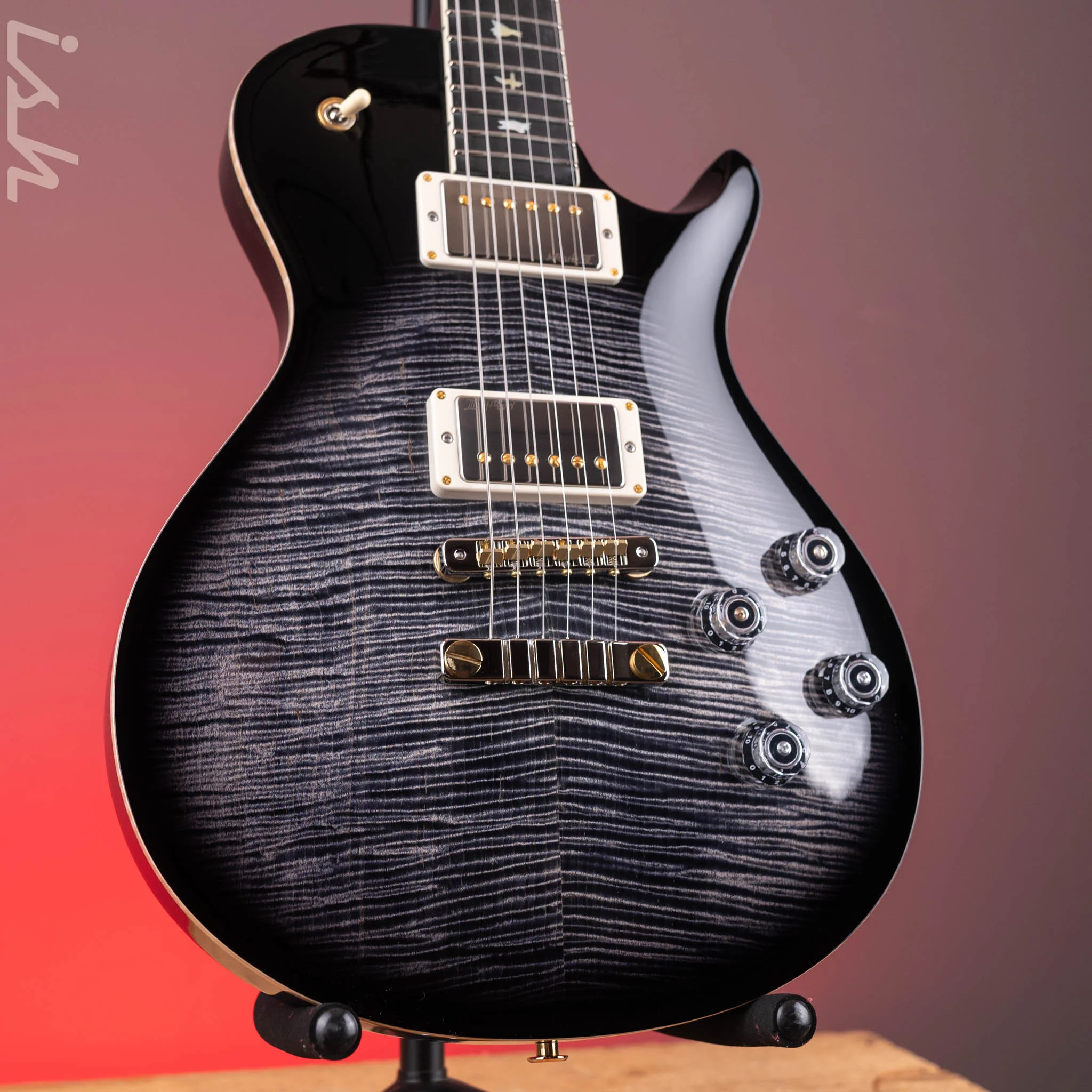 PRS Wood Library McCarty 594 Singlecut 10-Top Charcoal Burst