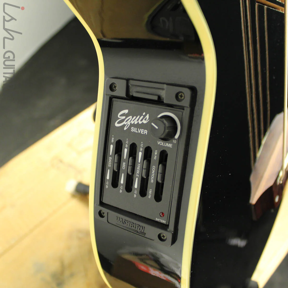 90s/00s Washburn AB-102 Acoustic Bass - Image 4