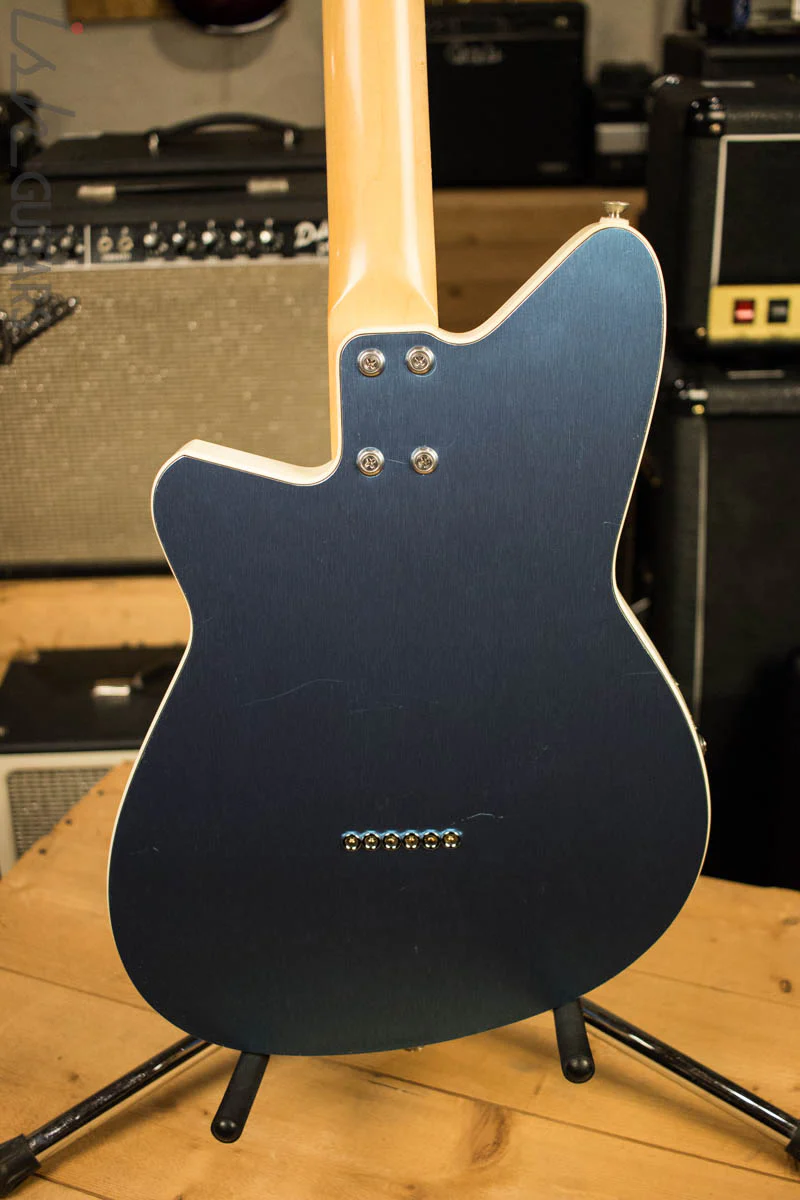 2005 USA Reverend Wolfman Advanced Anodized Aluminum Blue Bass Contour - Image 7