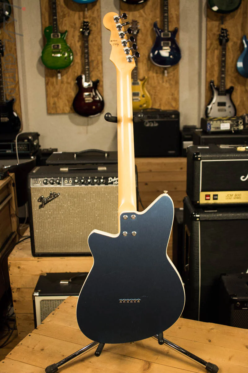 2005 USA Reverend Wolfman Advanced Anodized Aluminum Blue Bass Contour - Image 8