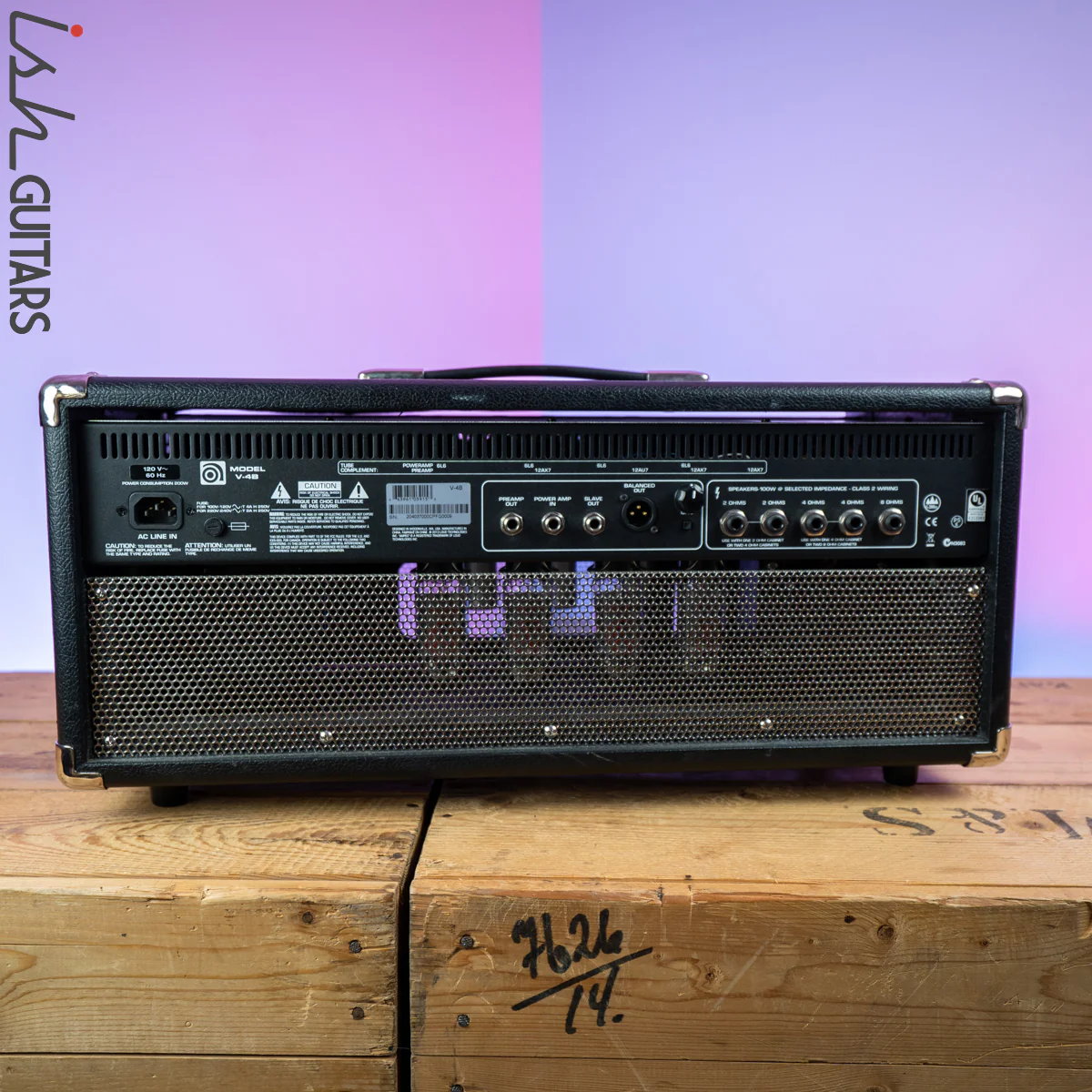 Ampeg V-4B 100w Bass Amplifier Head Reissue - Image 7