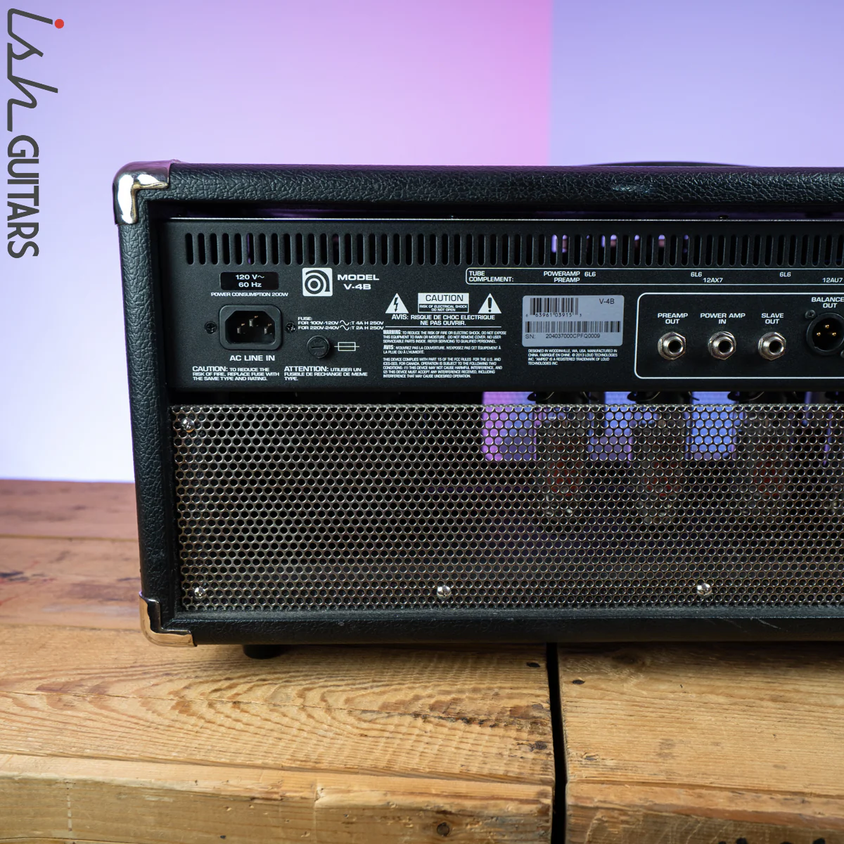 Ampeg V-4B 100w Bass Amplifier Head Reissue - Image 8