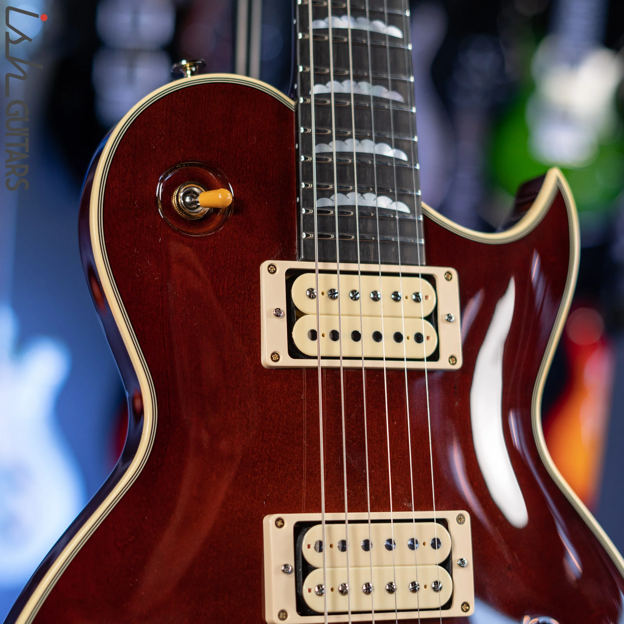 Aria Pro II PE-R80 Stained Brown Made in Japan MIJ Electric Guitar - Image 3