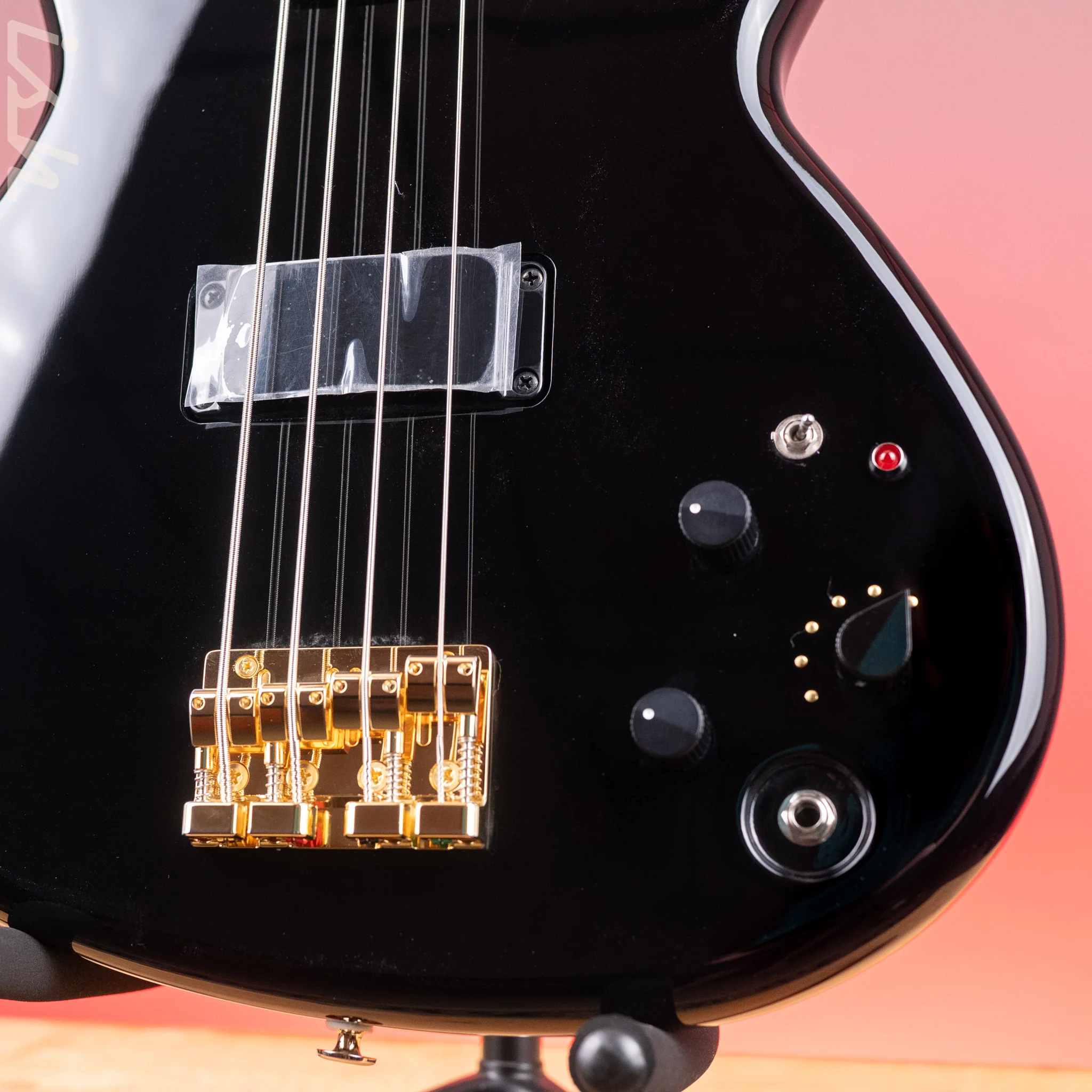 Aria Pro II SB-1000 4-String Bass Black - Image 4