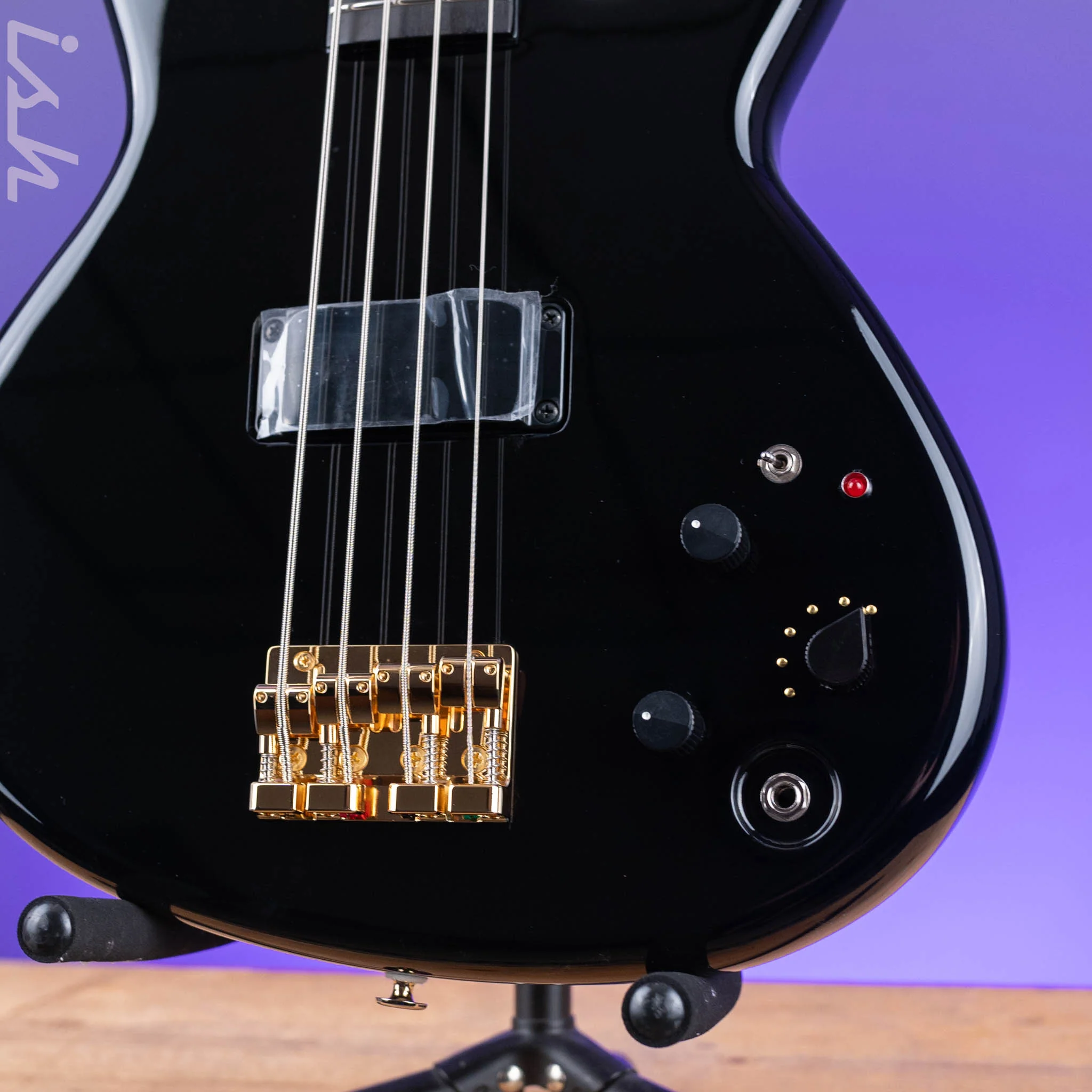 Aria Pro II SB-1000 4-String Bass Black - Image 4