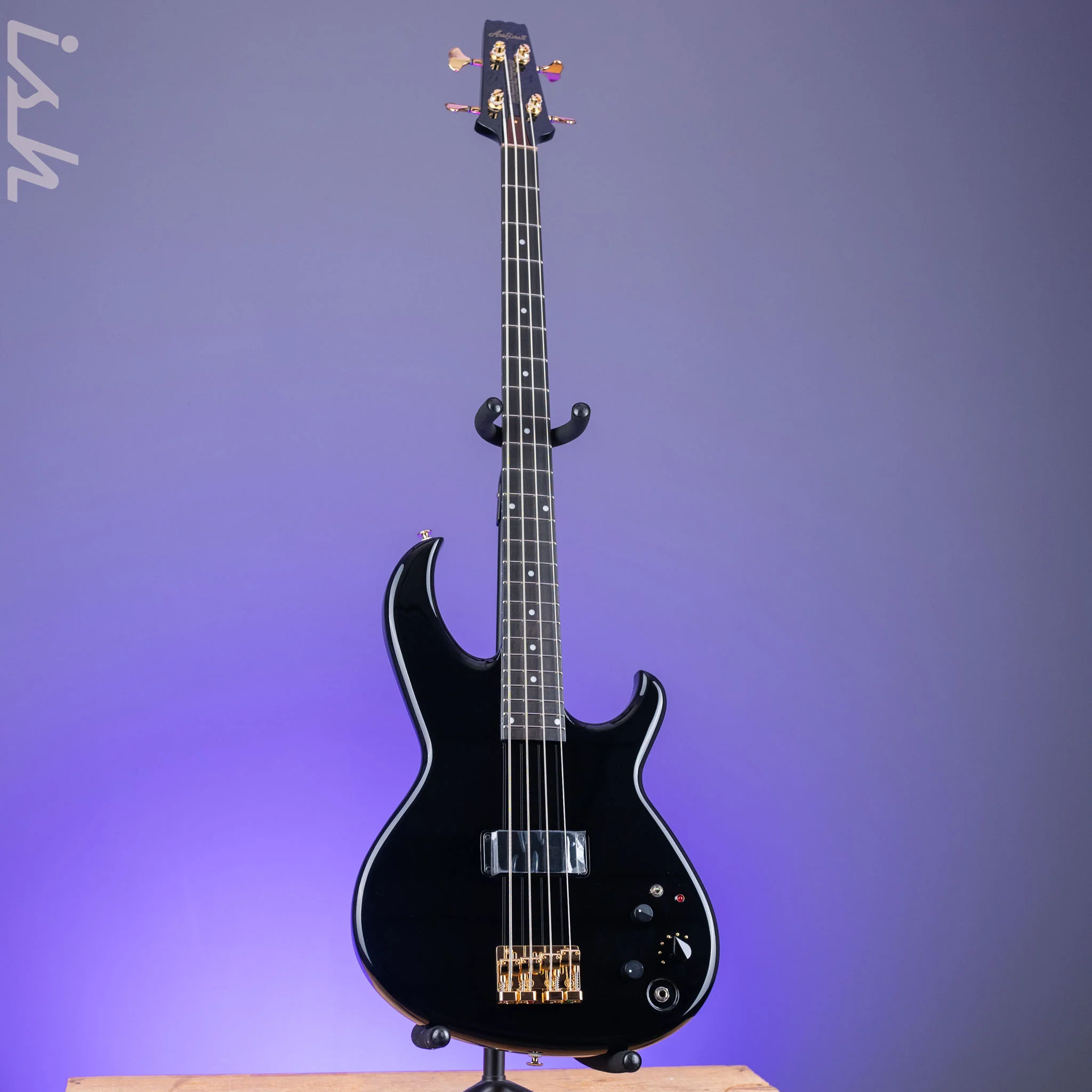 Aria Pro II SB-1000 4-String Bass Black - Image 2