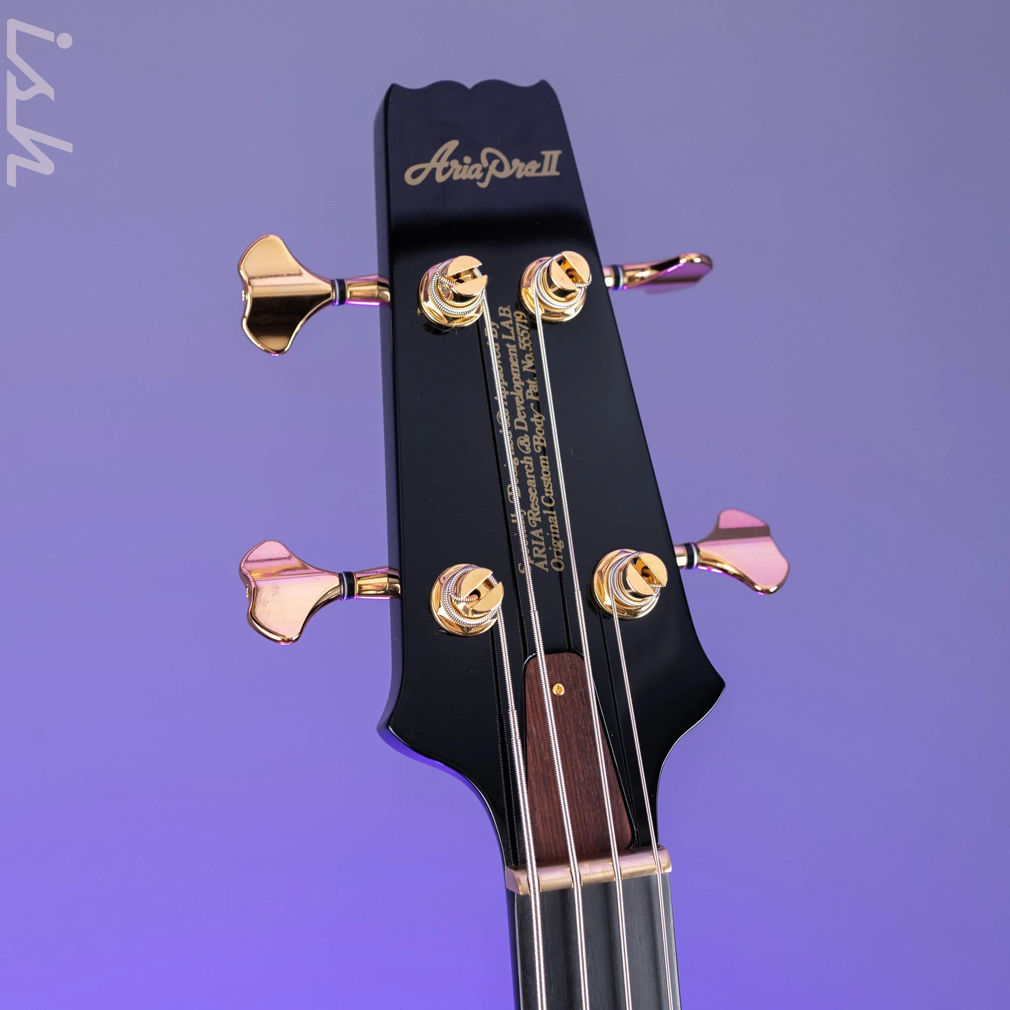 Aria Pro II SB-1000 4-String Bass Black - Image 5