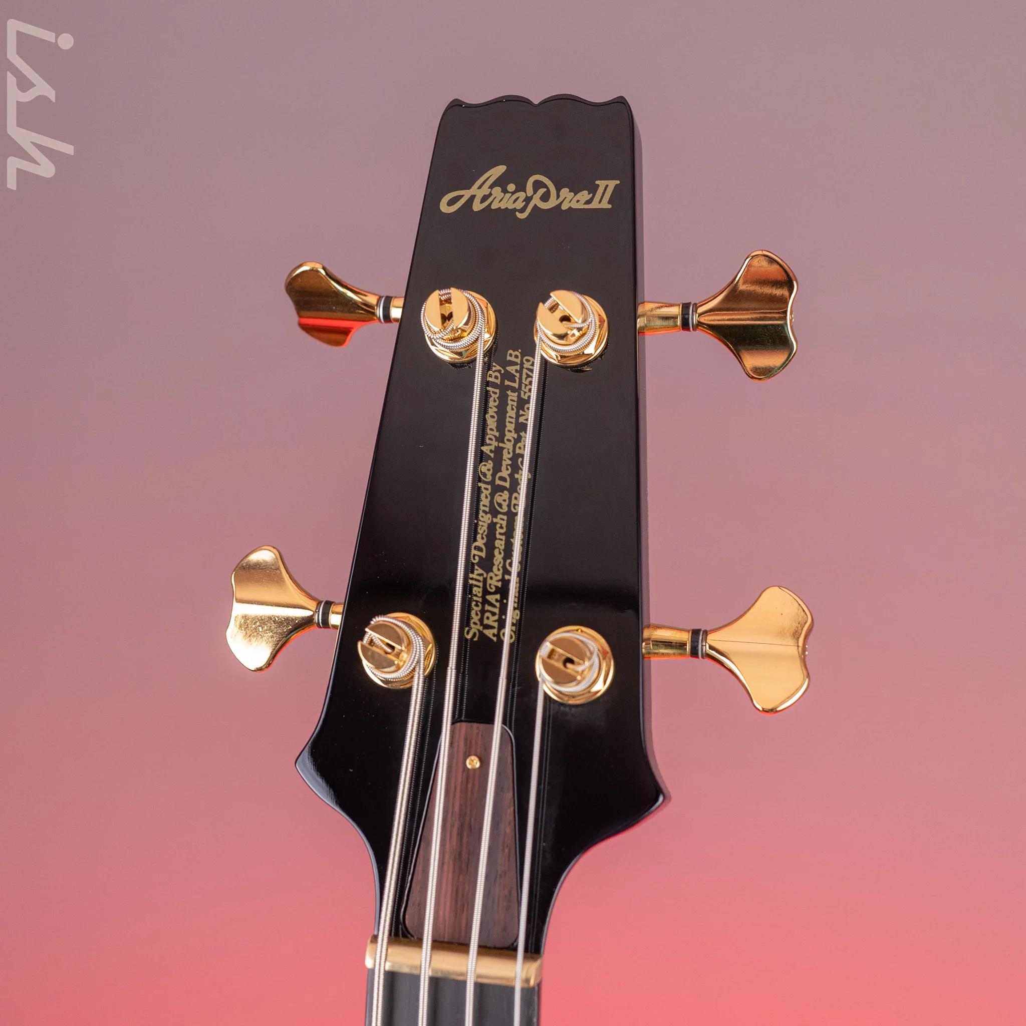 Aria Pro II SB-1000 4-String Bass Black - Image 5
