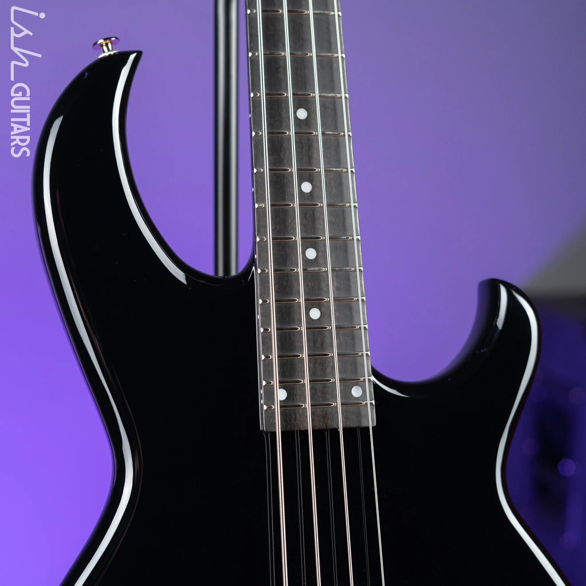 Aria Pro II SB-1000 4-String Bass Guitar Black - Image 3
