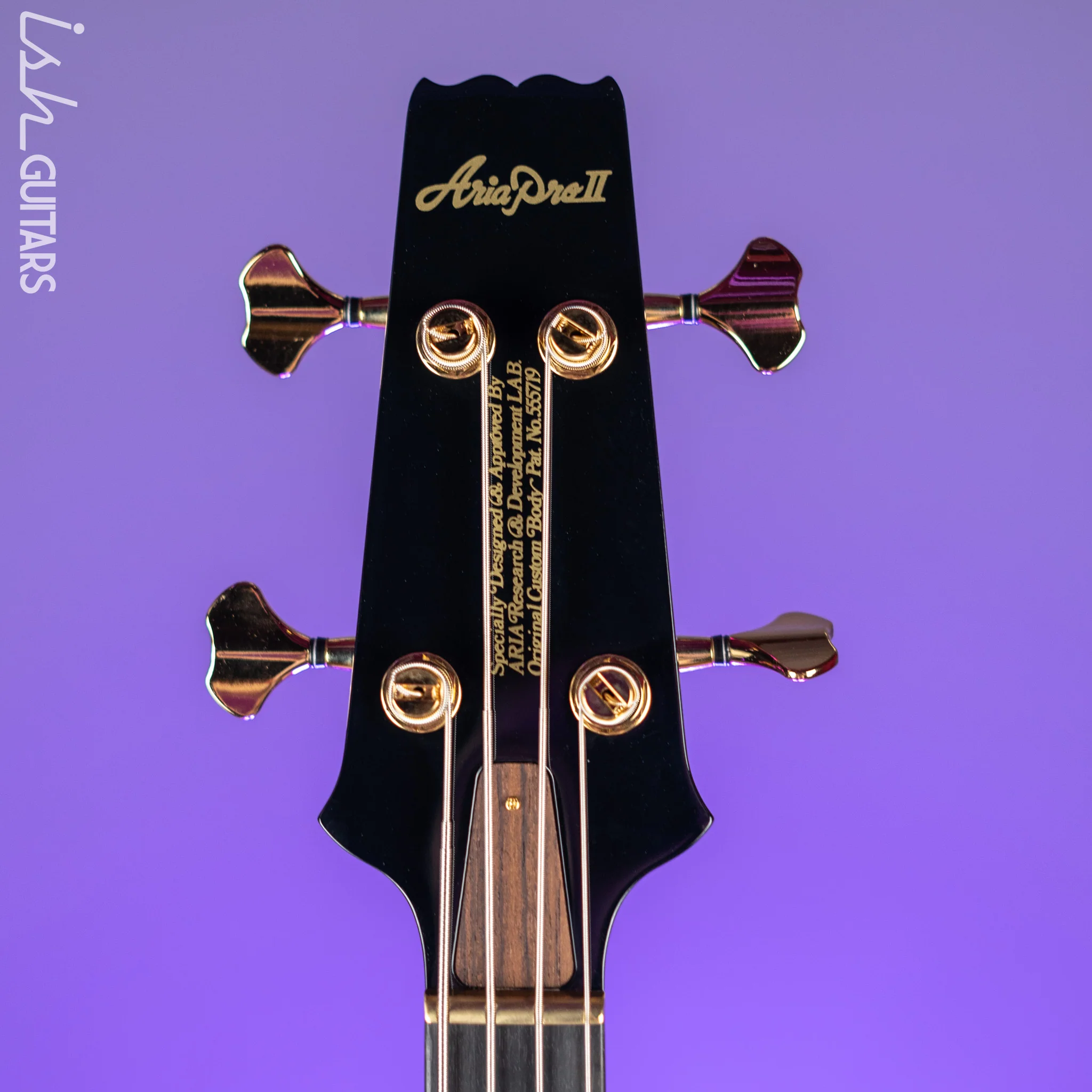 Aria Pro II SB-1000 4-String Bass Guitar Black - Image 5