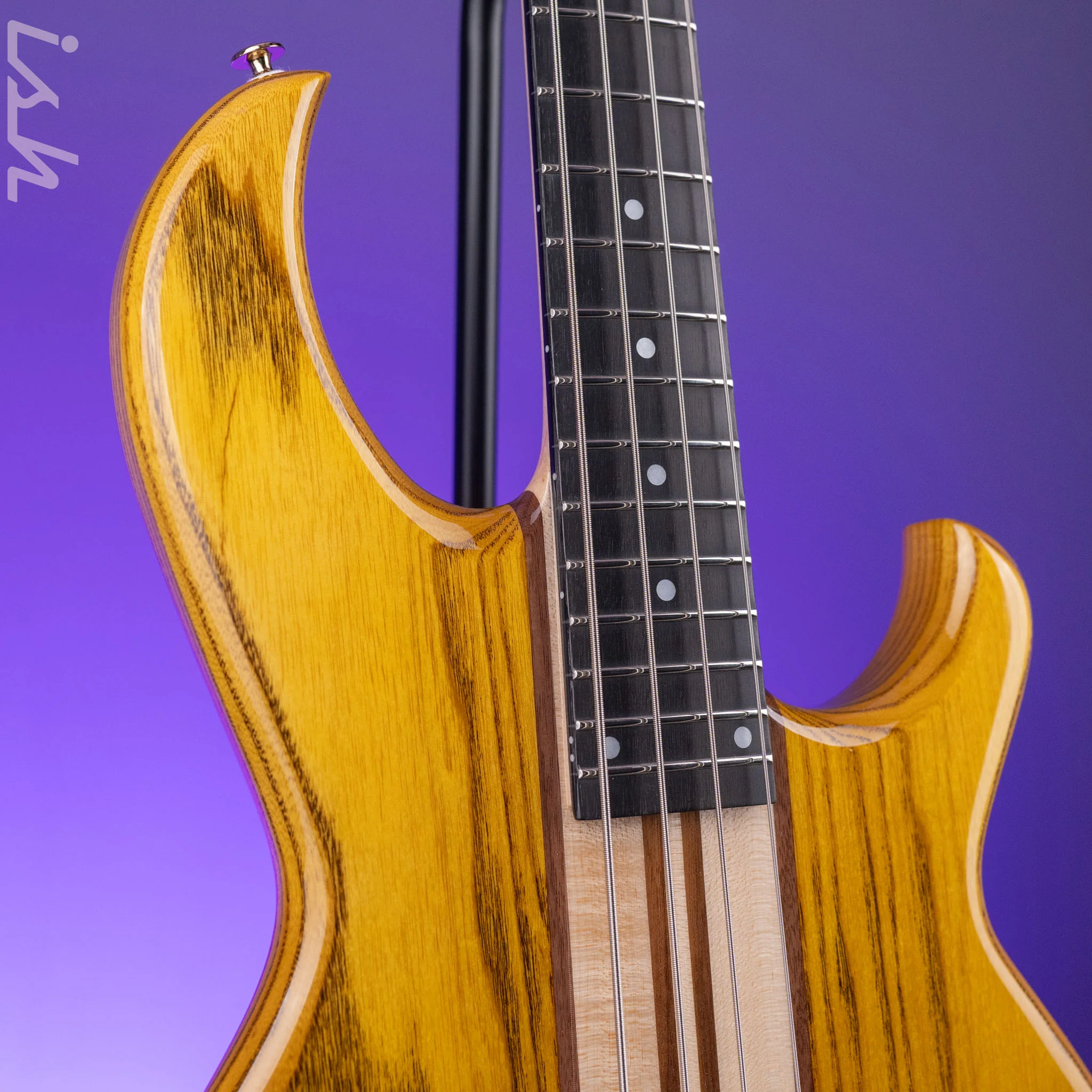 Aria Pro II SB-1000 4-String Bass Natural Oak - Image 3