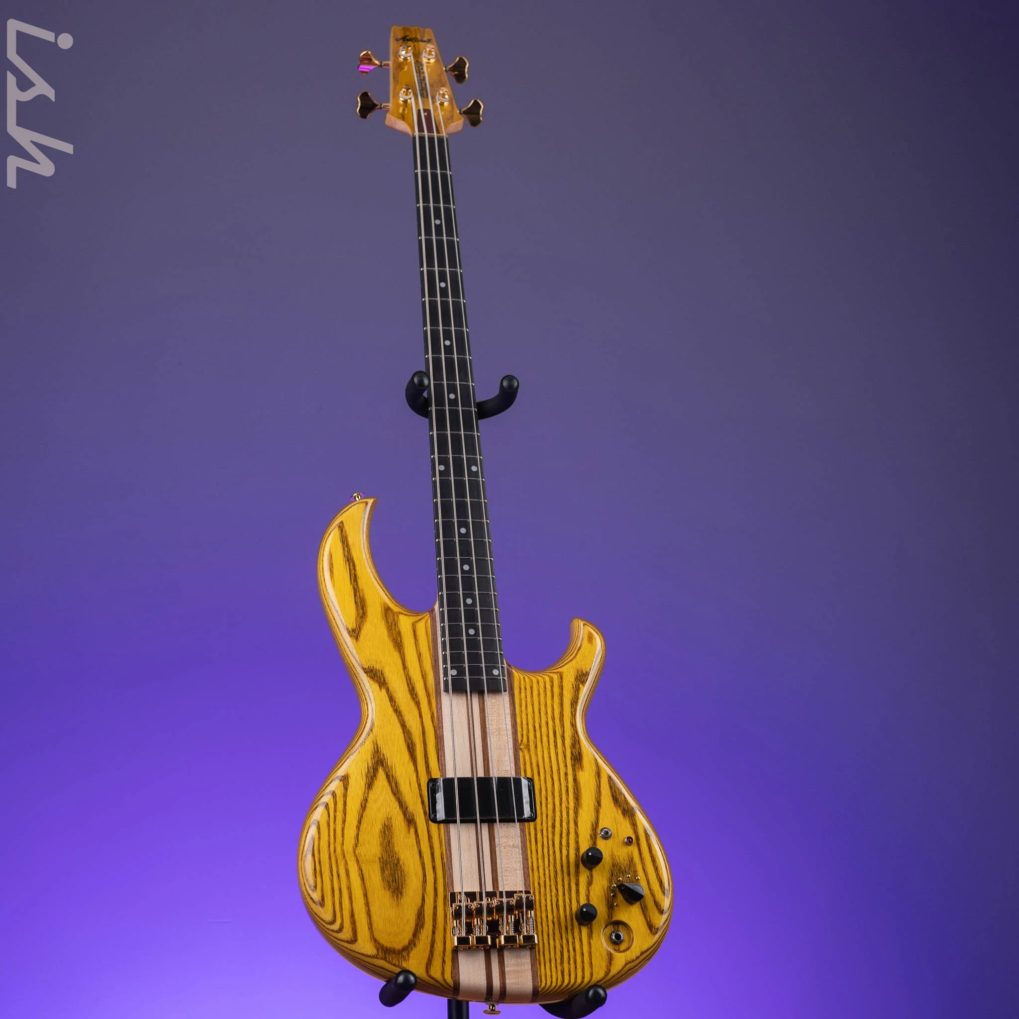 Aria Pro II SB-1000 4-String Bass Natural Oak - Image 2