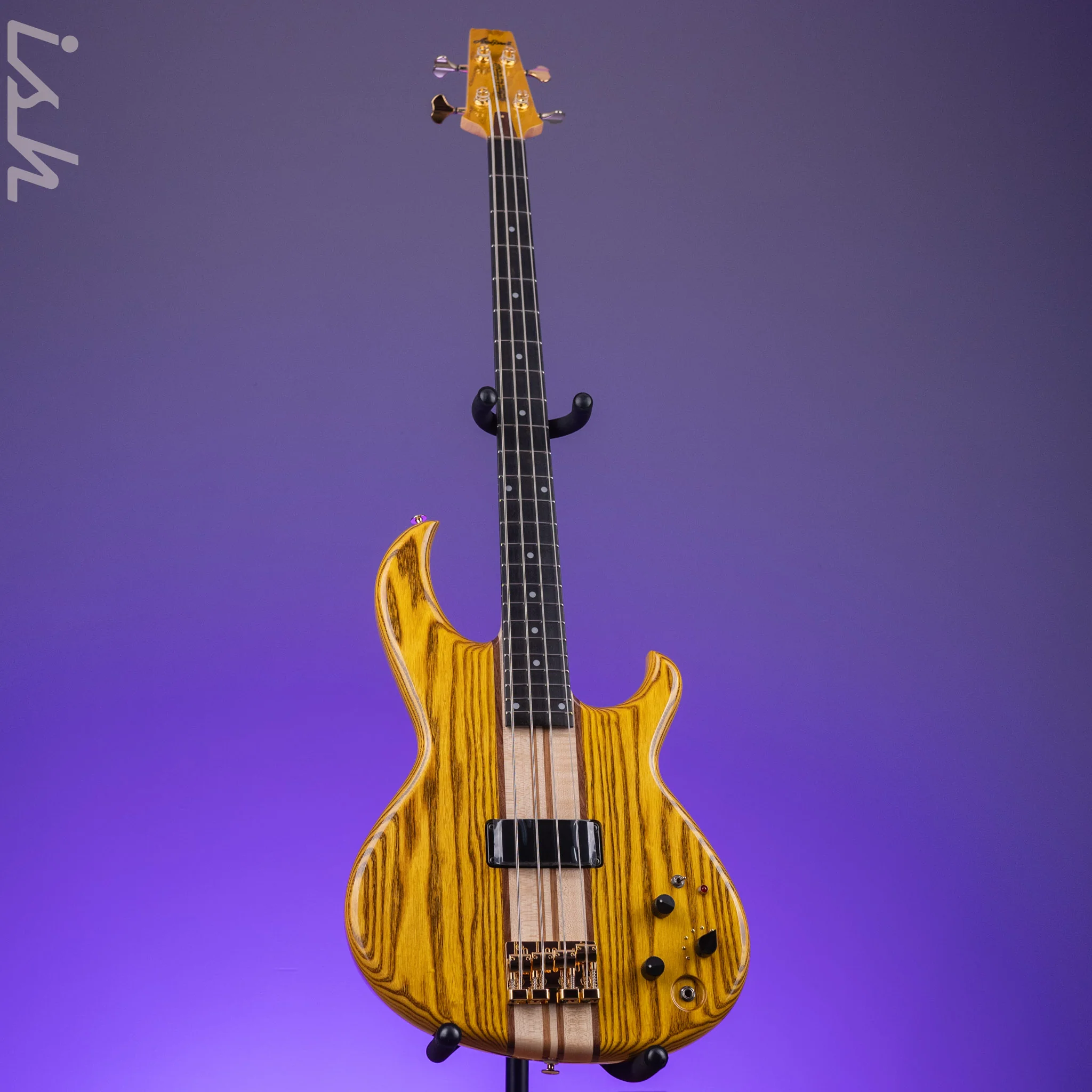 Aria Pro II SB-1000 4-String Bass Natural Oak - Image 2