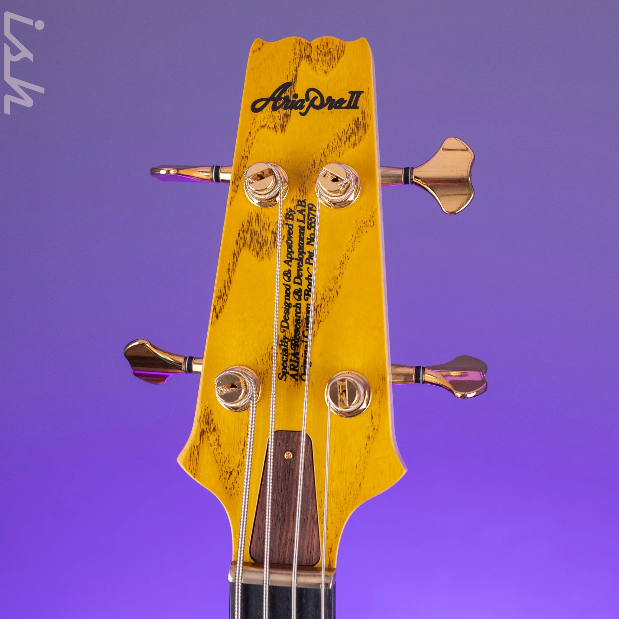 Aria Pro II SB-1000 4-String Bass Natural Oak - Image 5