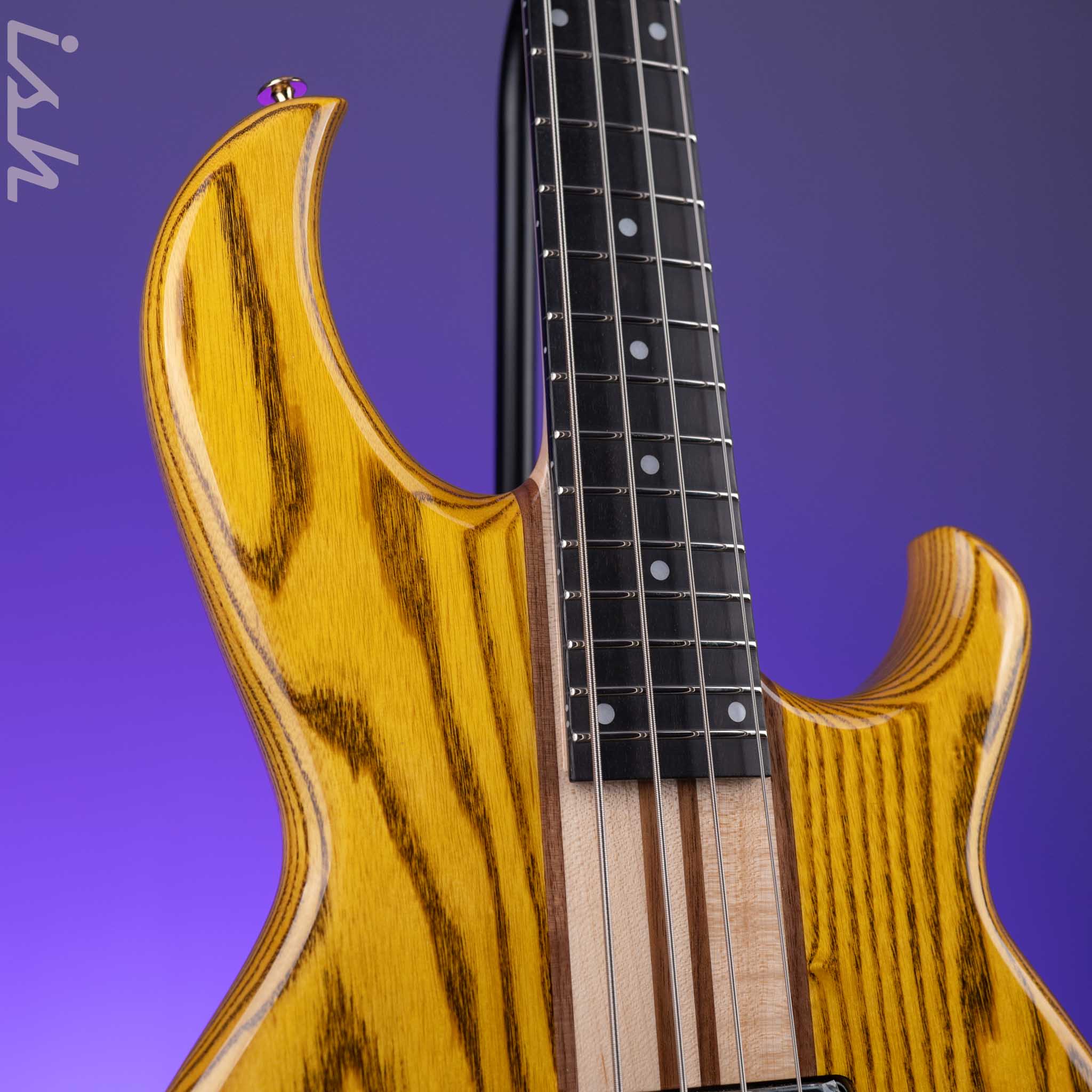 Aria Pro II SB-1000 4-String Bass Natural Oak - Image 3