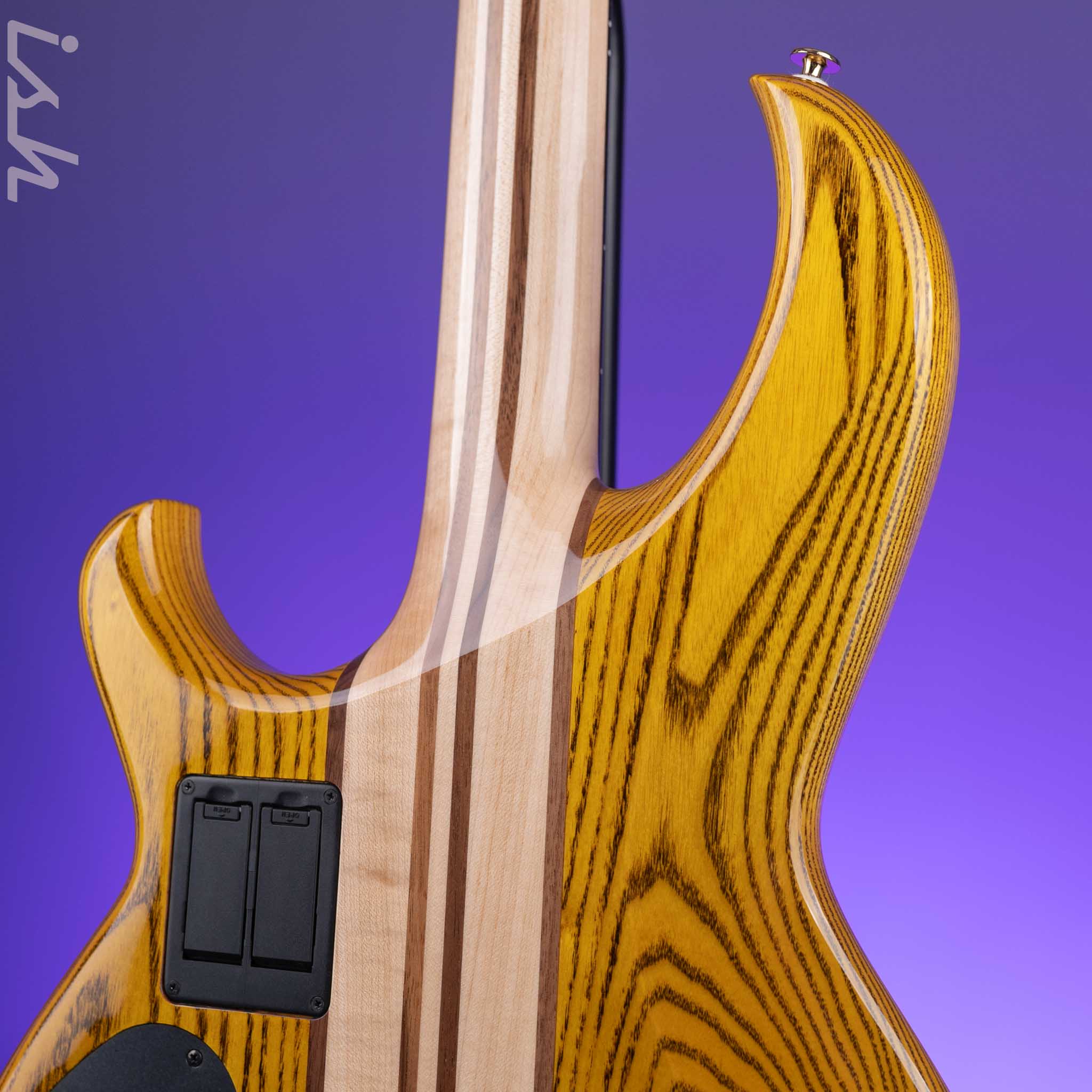 Aria Pro II SB-1000 4-String Bass Natural Oak - Image 8