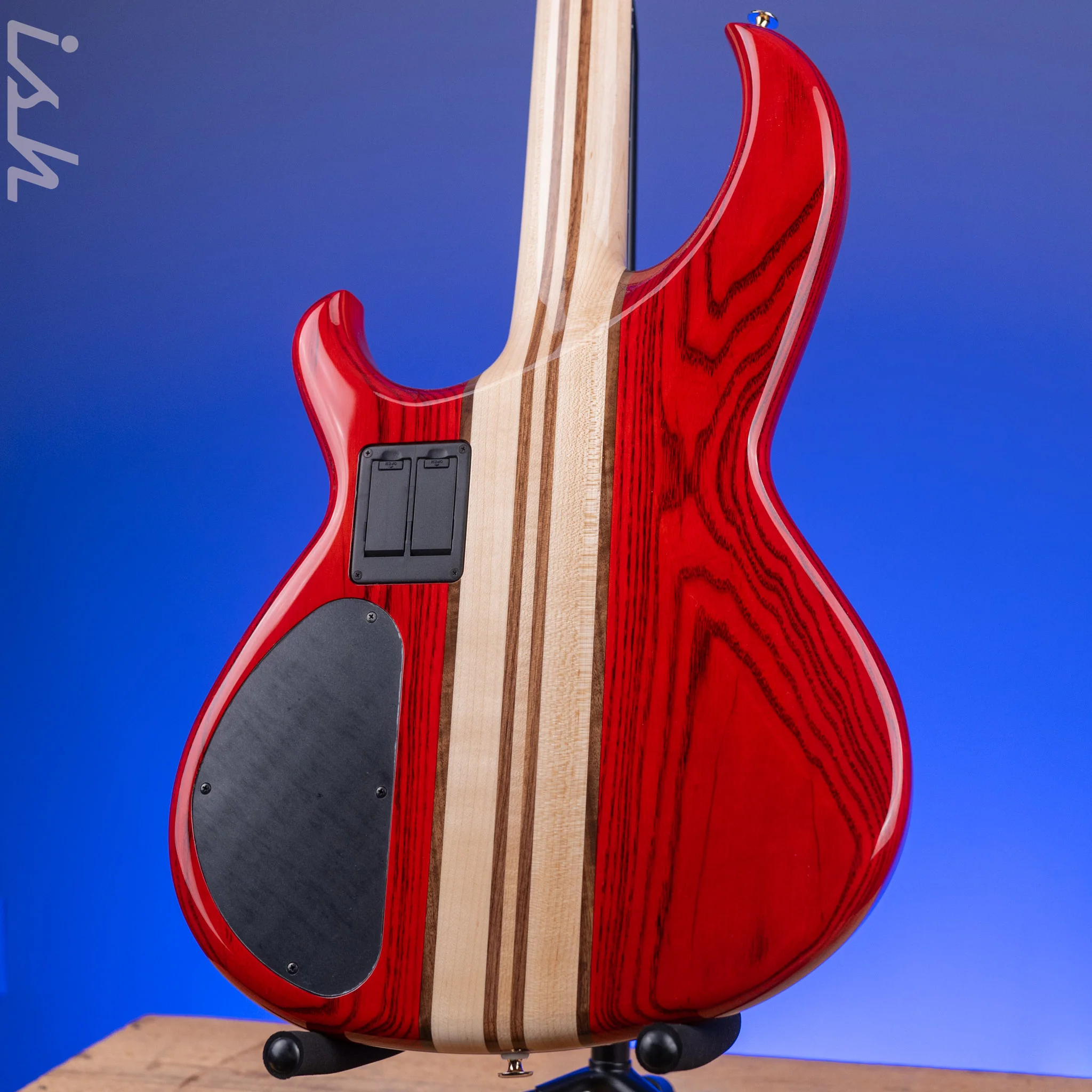 Aria Pro II SB-1000 4-String Bass Padouk Red - Image 7