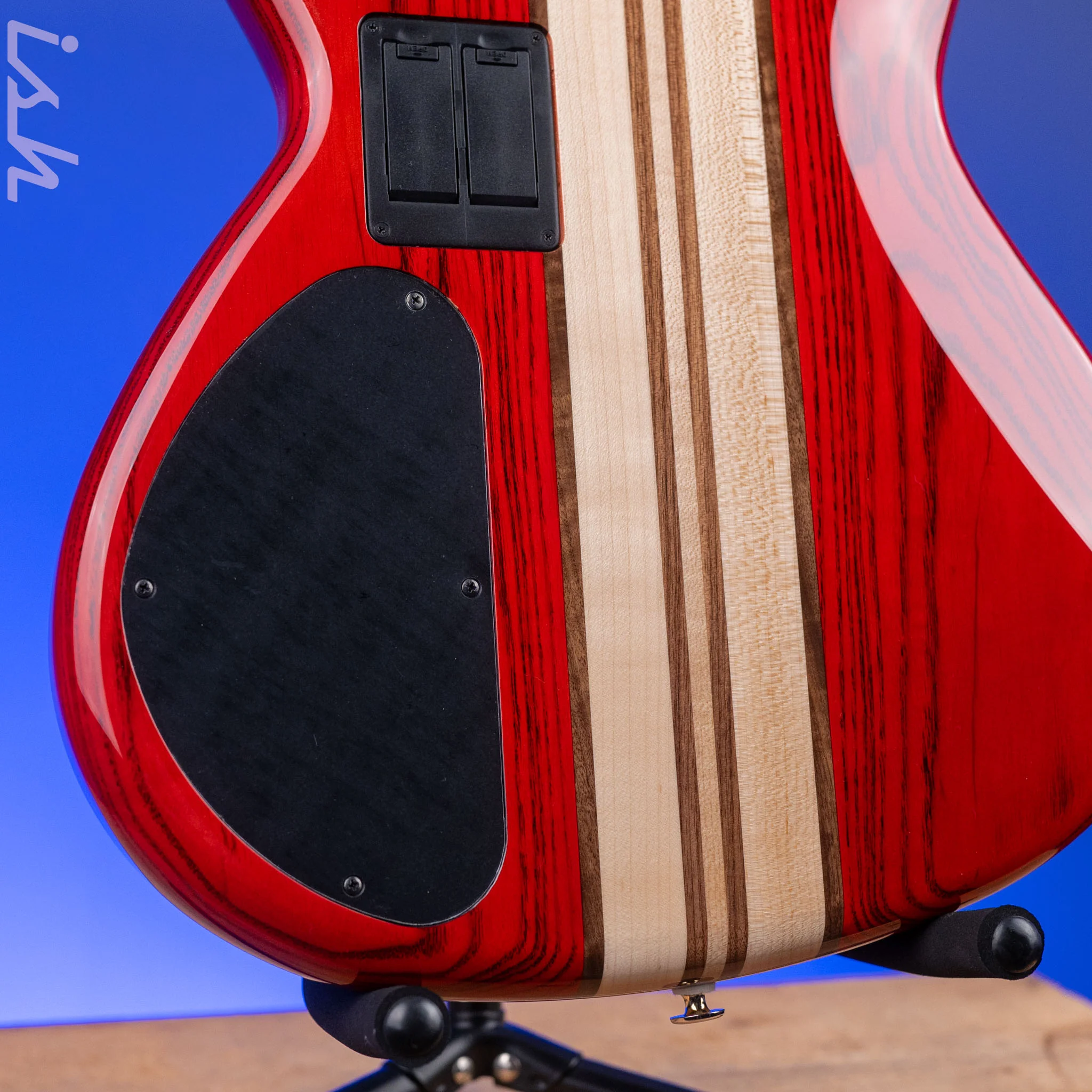 Aria Pro II SB-1000 4-String Bass Padouk Red - Image 9