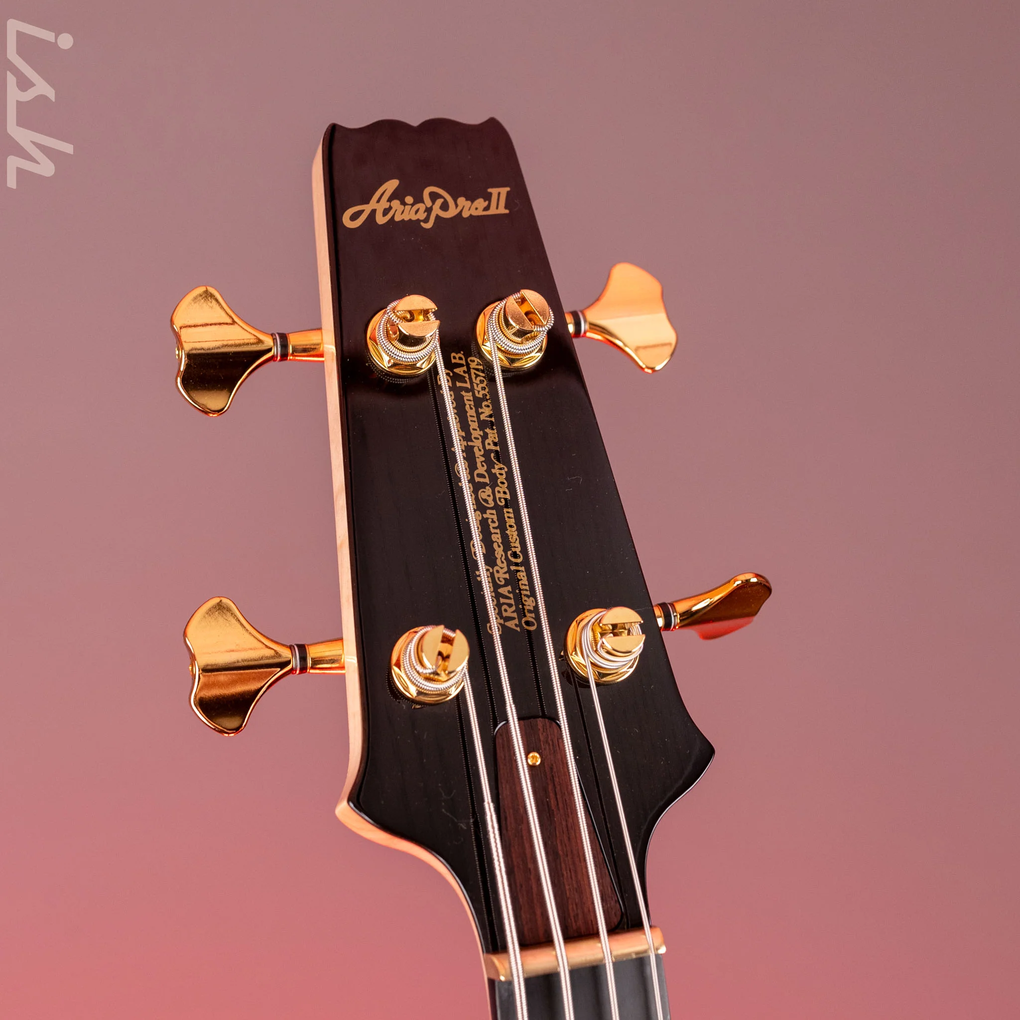 Aria Pro II SB-1000 4-String Bass See-Through Black - Image 6