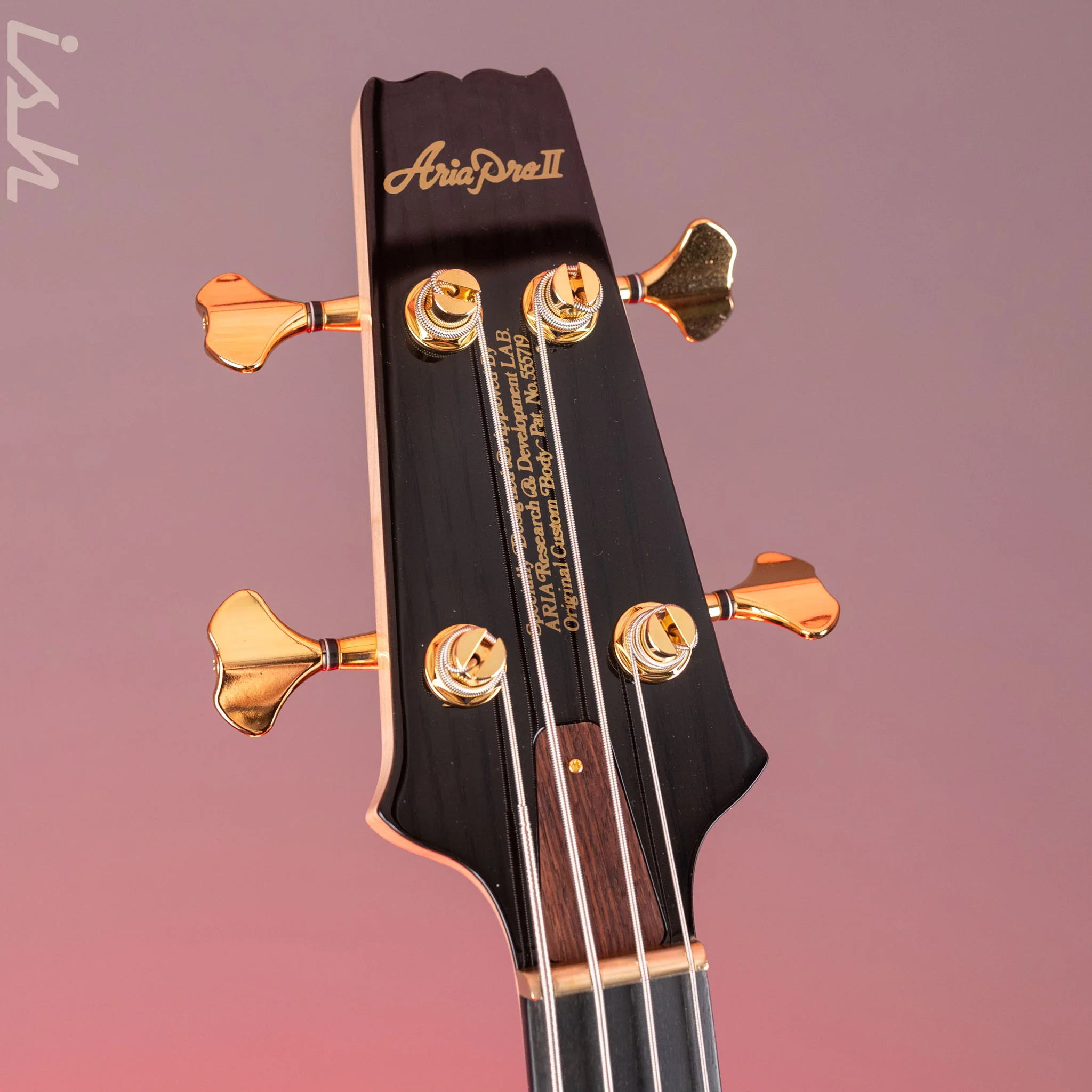 Aria Pro II SB-1000 4-String Bass See-Through Black - Image 6