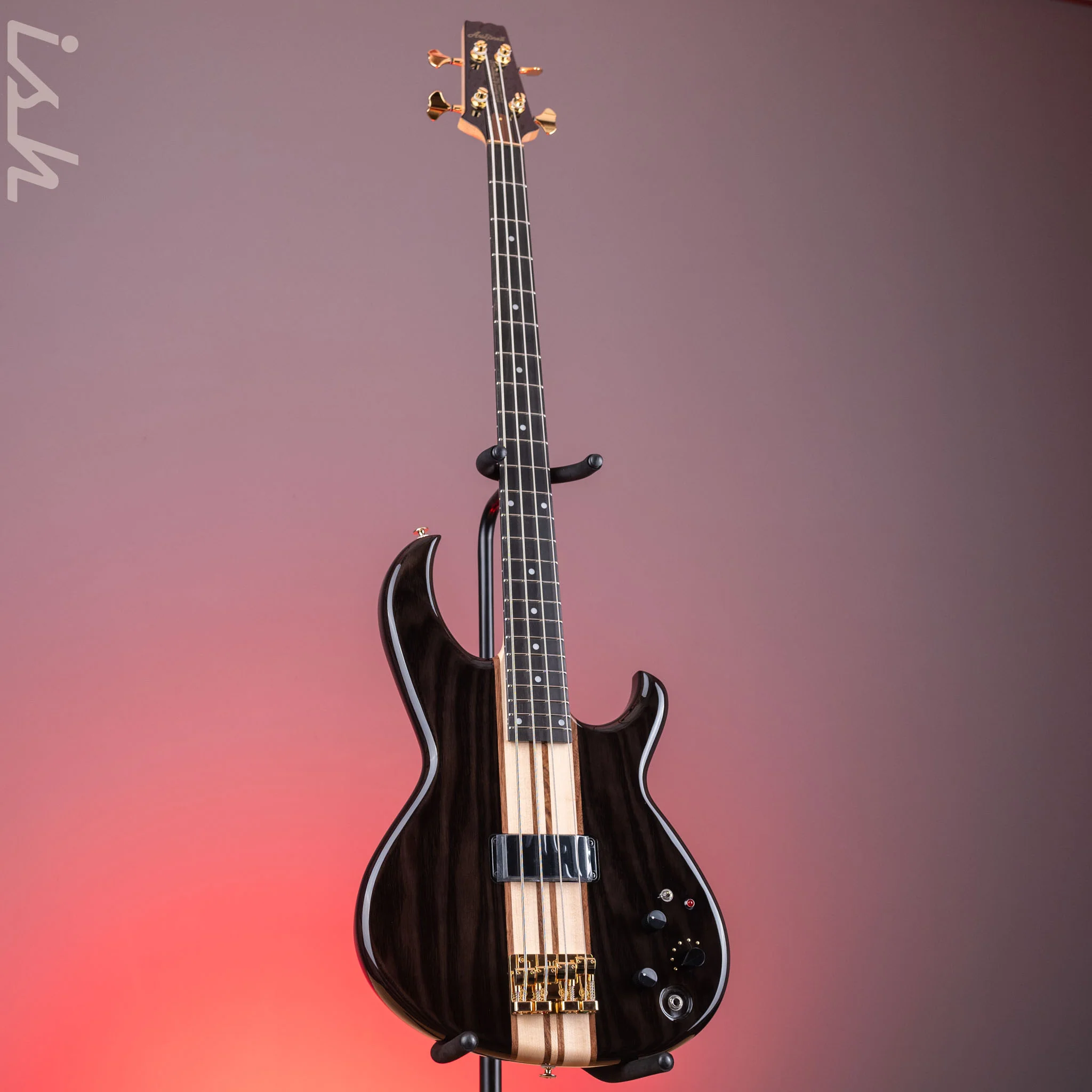 Aria Pro II SB-1000 4-String Bass See-Through Black - Image 2