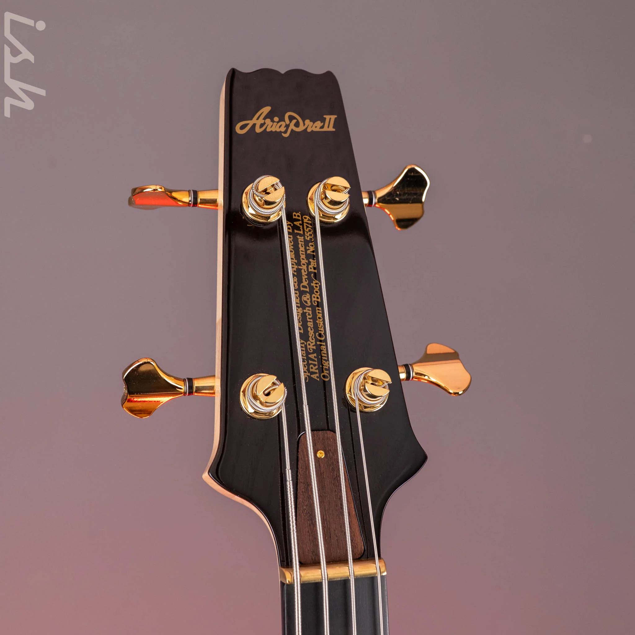 Aria Pro II SB-1000 4-String Bass See-Through Black NAMM Demo - Image 6