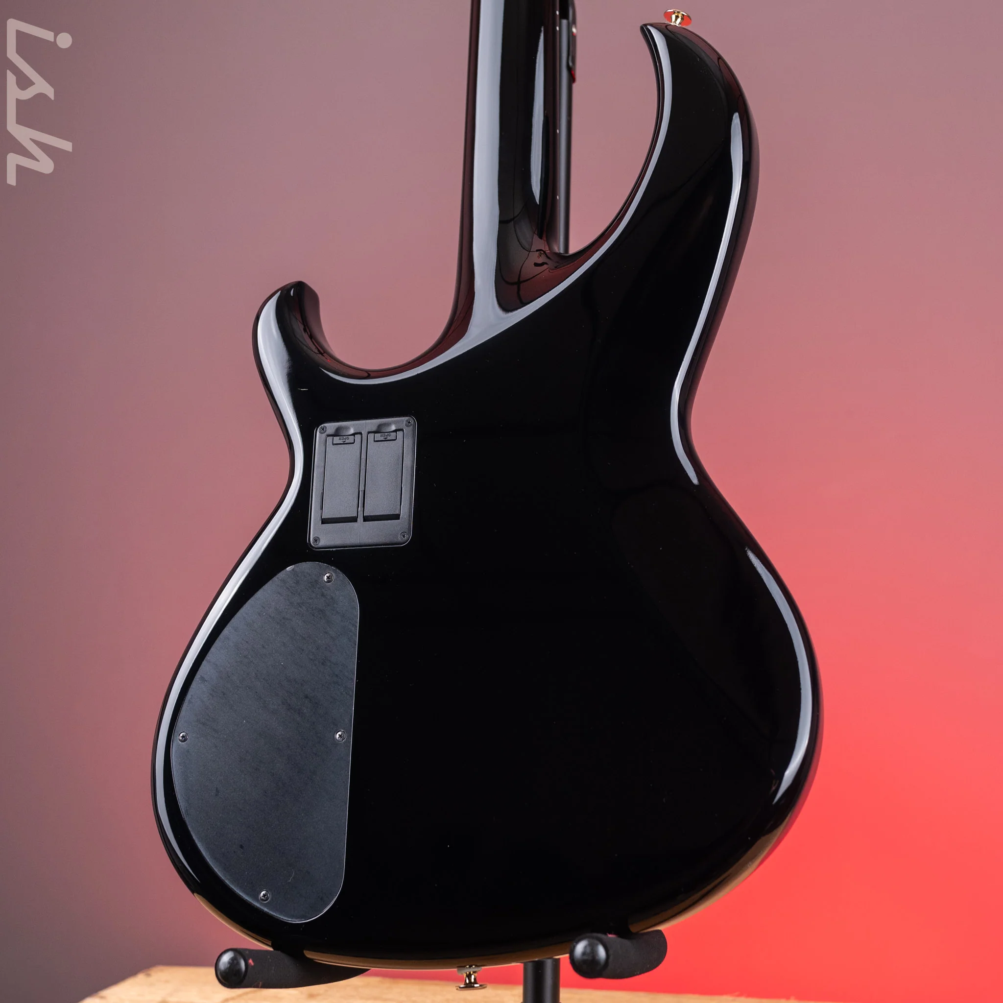 Aria Pro II SB-1000 4-String Bass Solid Black - Image 8