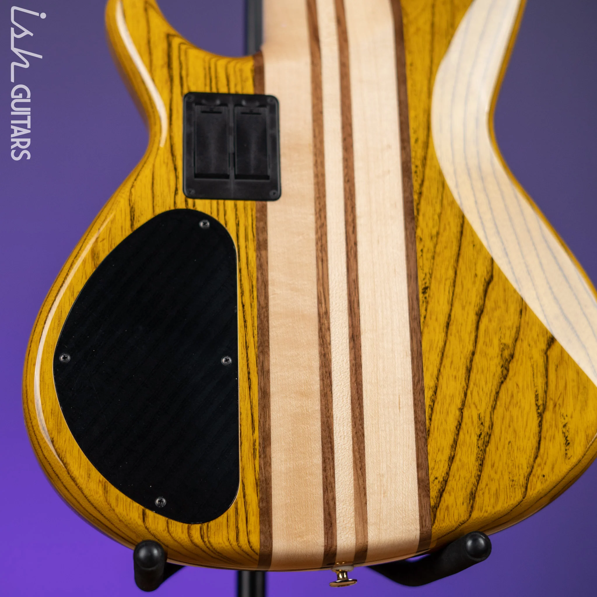 Aria Pro II SB-1000 5-String Bass Natural Oak - Image 9
