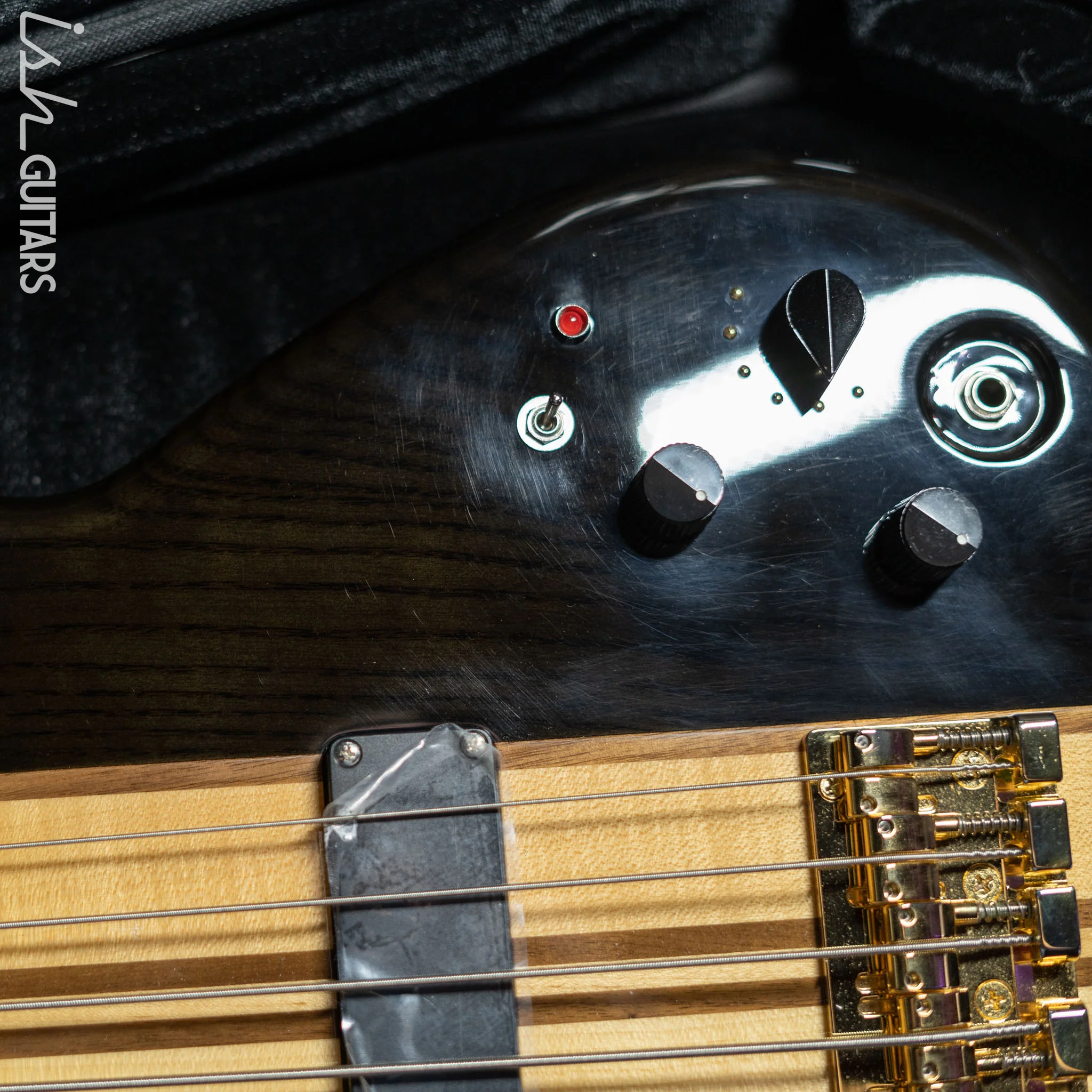 Aria Pro II SB-1000 5-String See Through Bass Black Demo - Image 12
