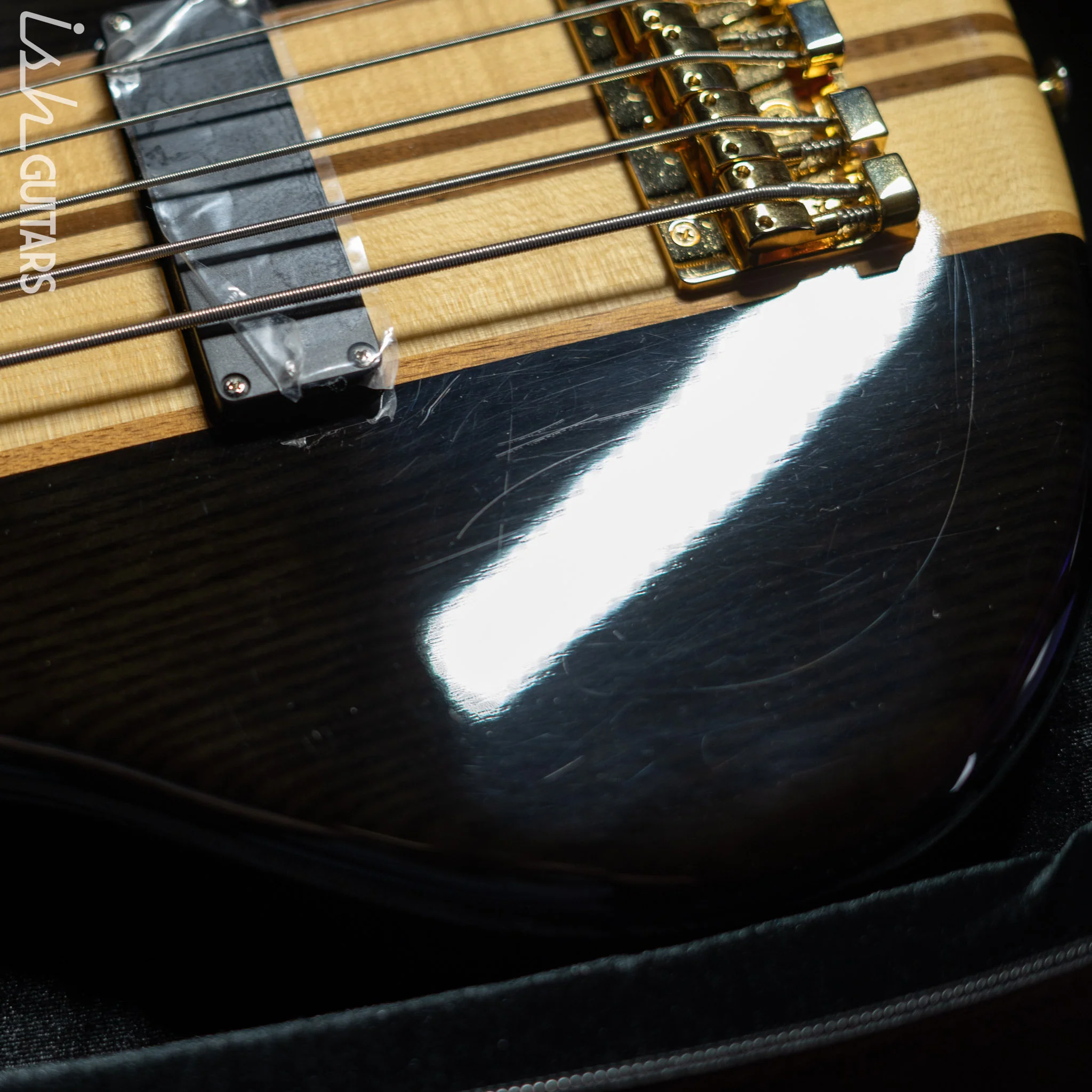 Aria Pro II SB-1000 5-String See Through Bass Black Demo - Image 13