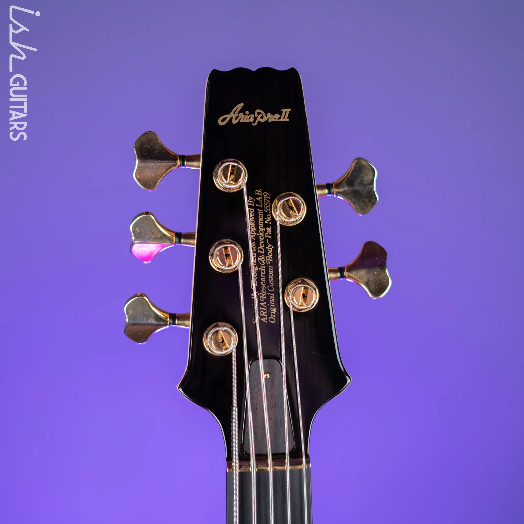 Aria Pro II SB-1000 5-String See Through Bass Black Demo - Image 5