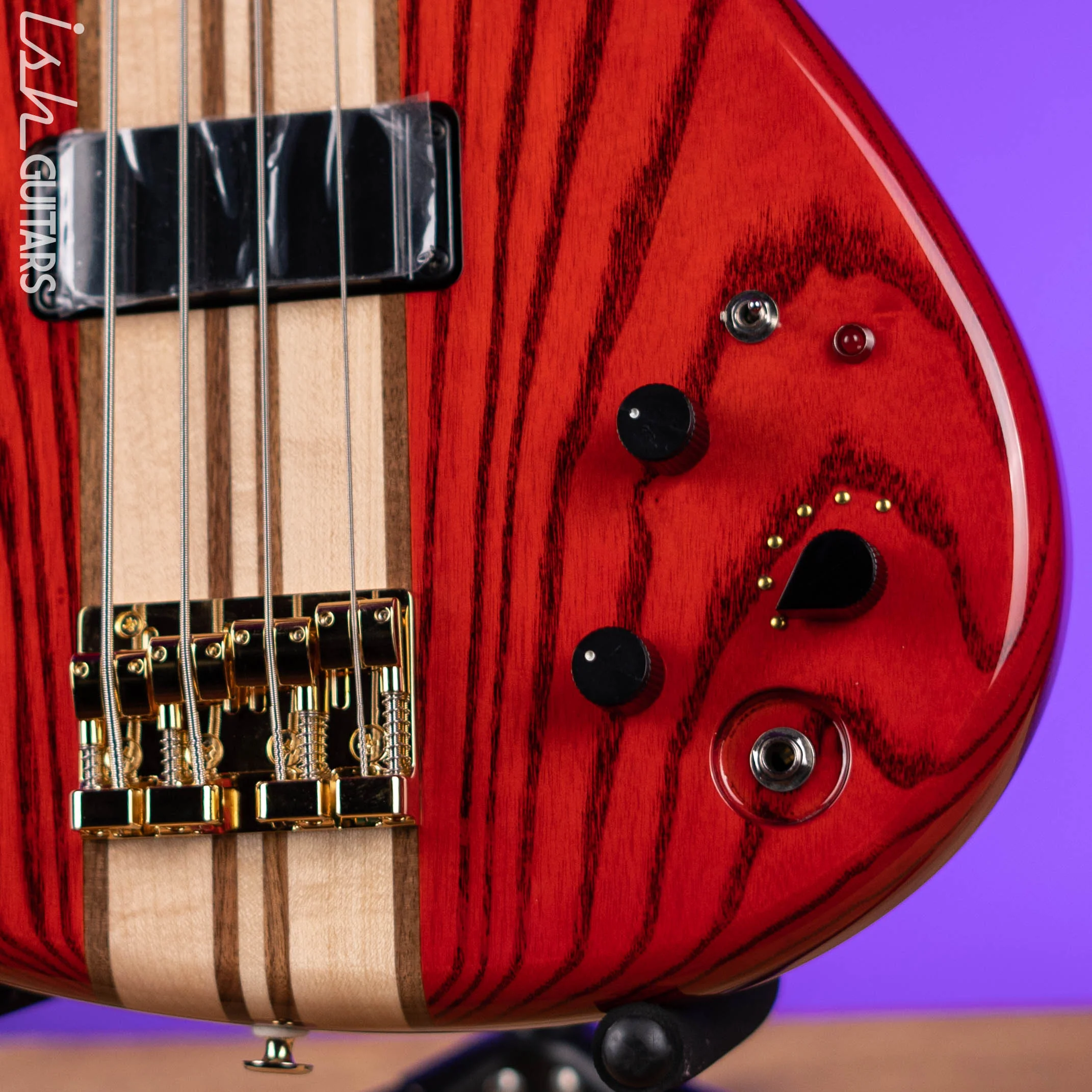Aria Pro II SB-1000 Bass 4-String Padua Red - Image 4