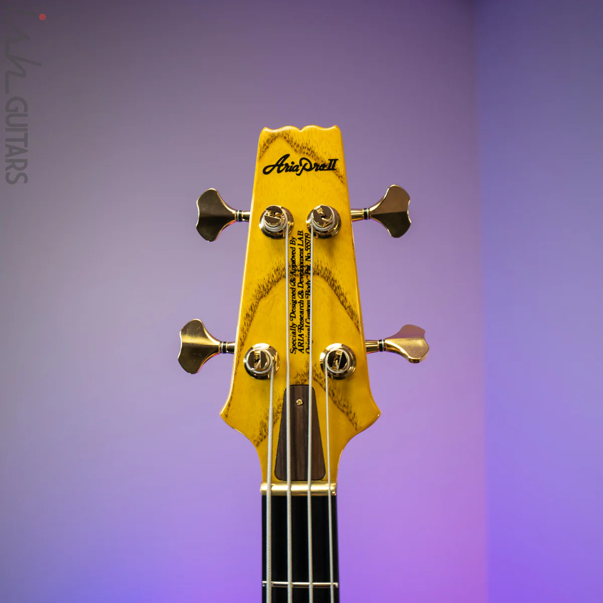 2020 Aria Pro II SB-1000B Reissue Bass Guitar Made in Japan Amber - Image 7