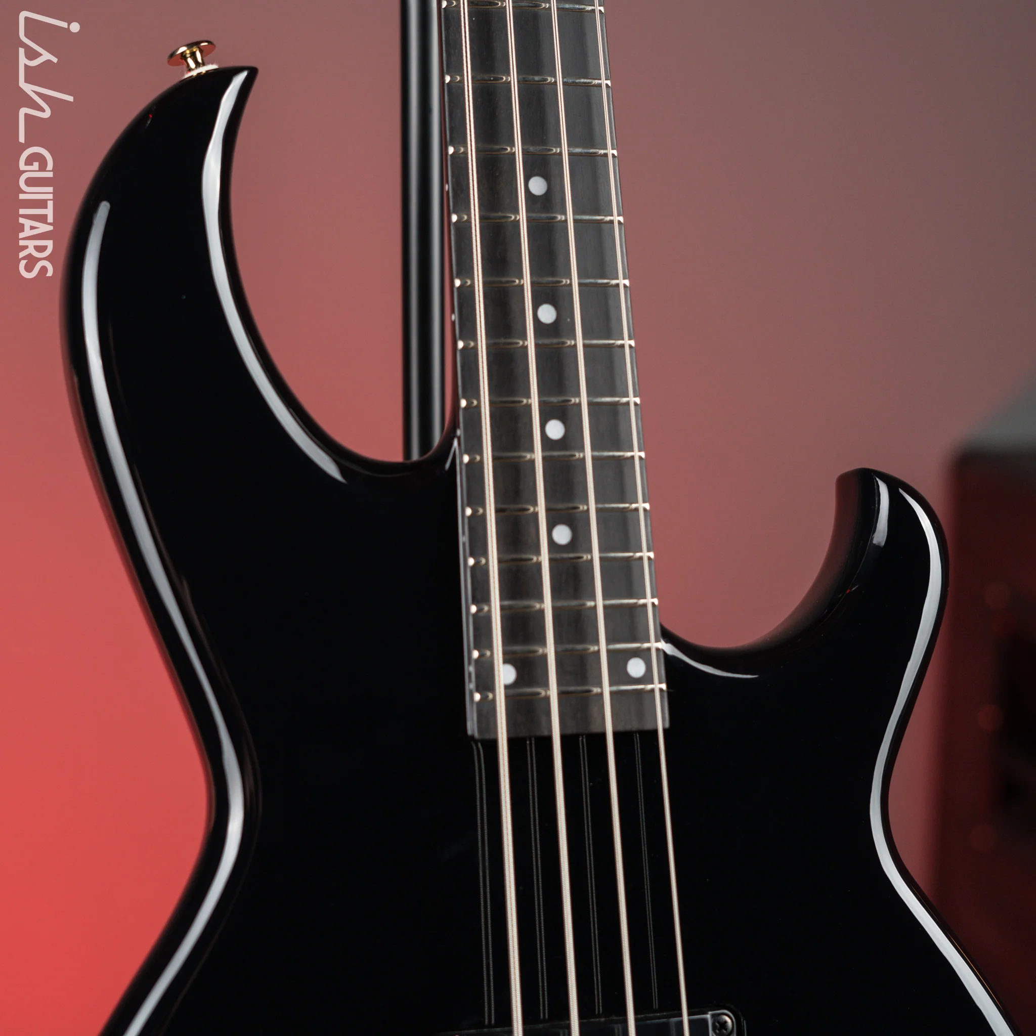 Aria SB-1000 4-String Bass Black NAMM Demo - Image 3