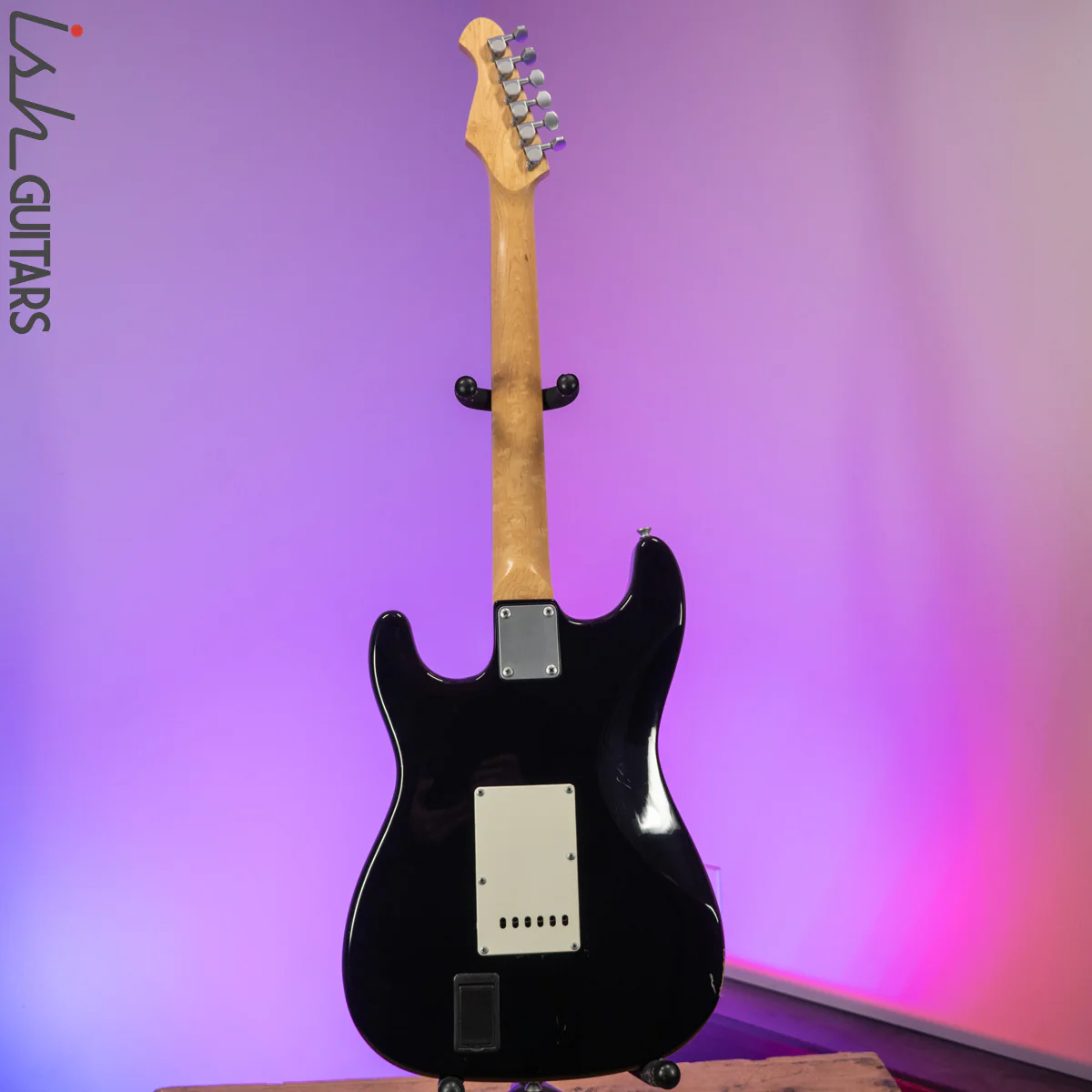Aria STG Series Strat Black Perloid Pickguard - Image 12