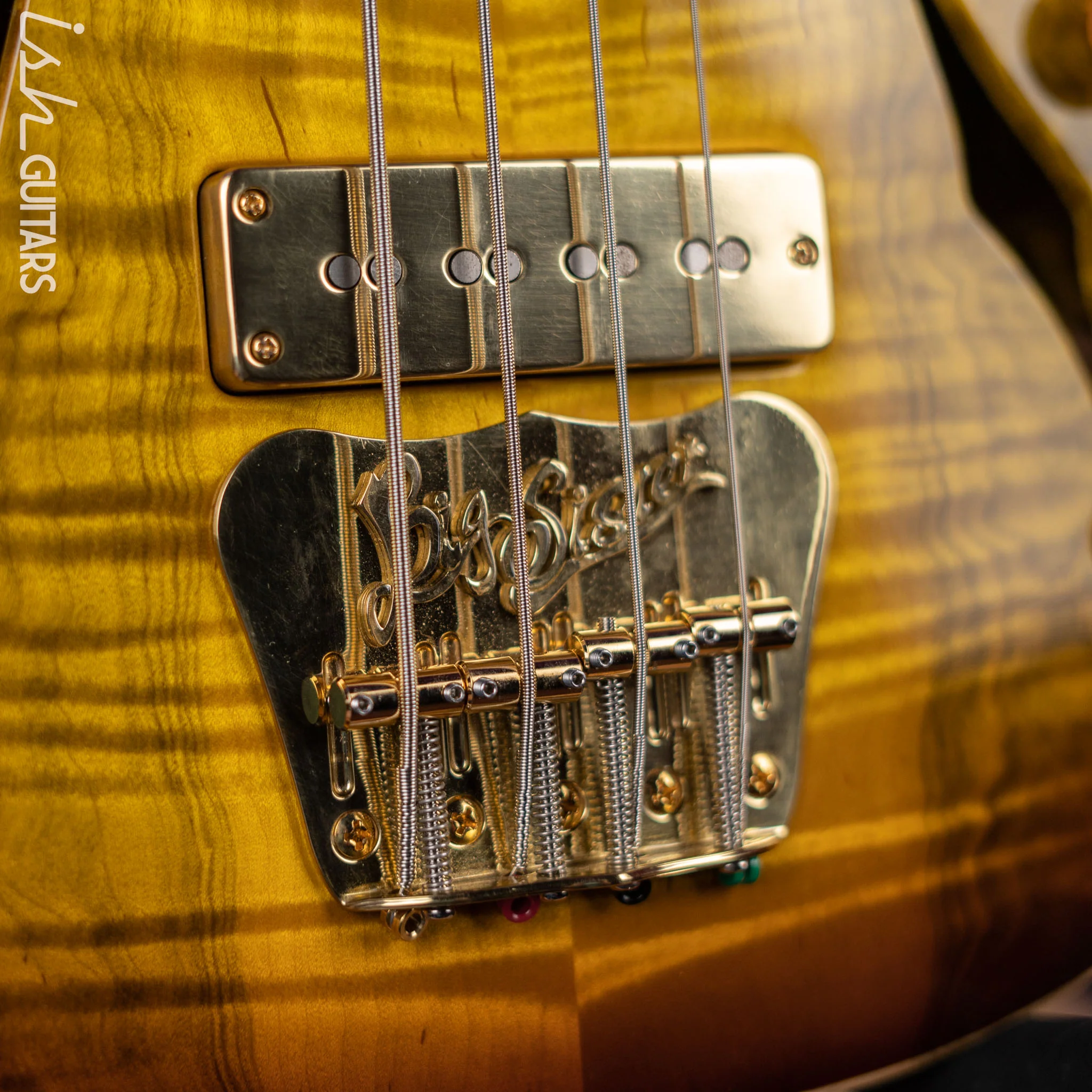 B&G Big Sister 4-String Bass Sunburst Tobacco Burst - Image 6